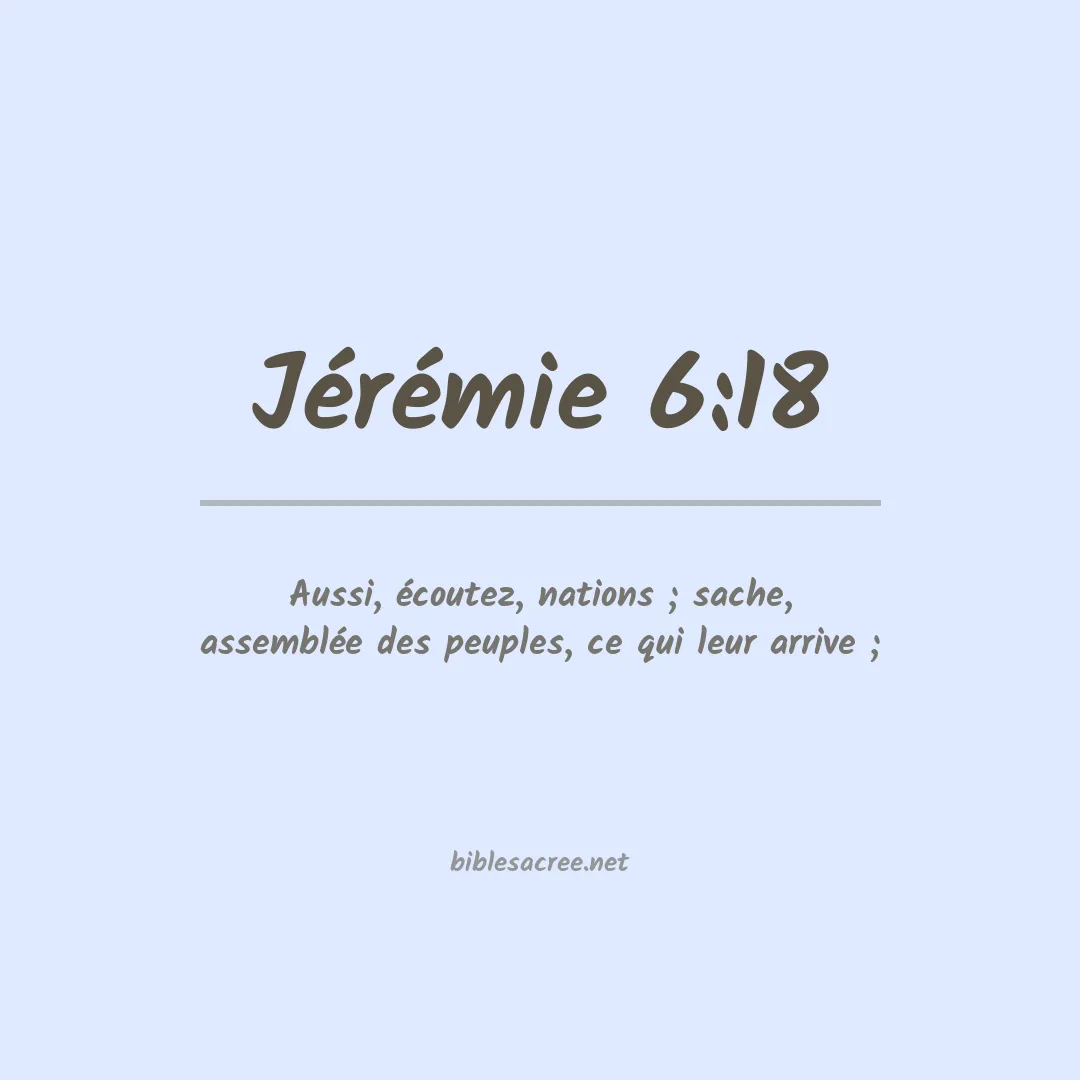Jérémie - 6:18