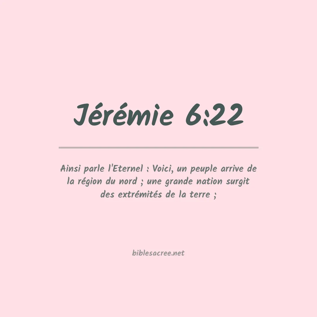 Jérémie - 6:22
