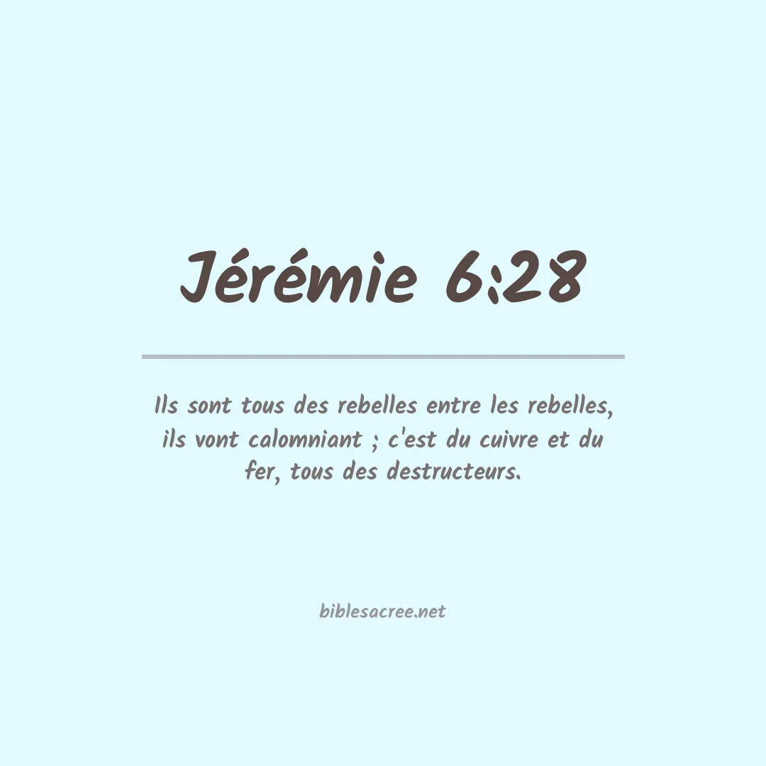 Jérémie - 6:28
