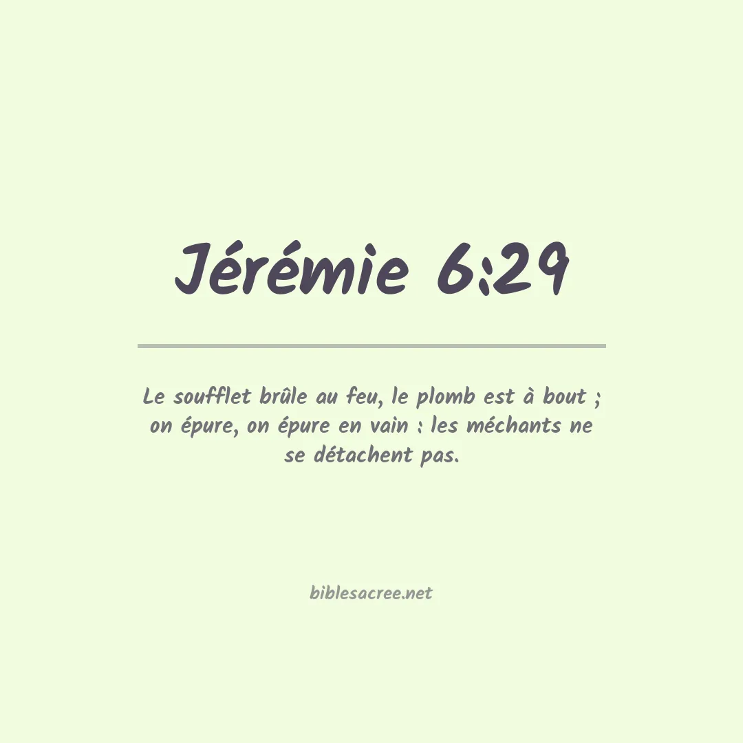 Jérémie - 6:29