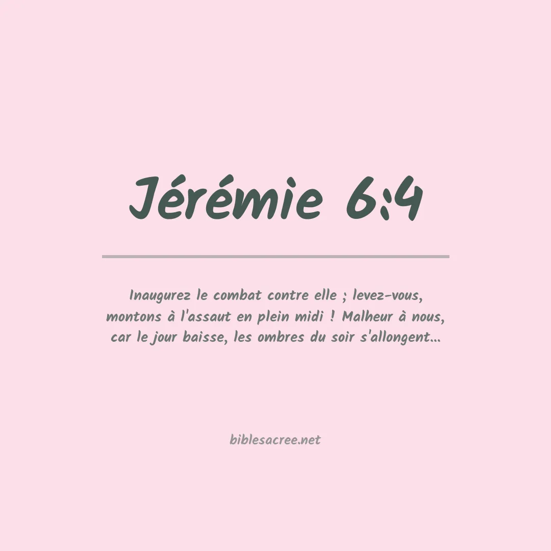 Jérémie - 6:4