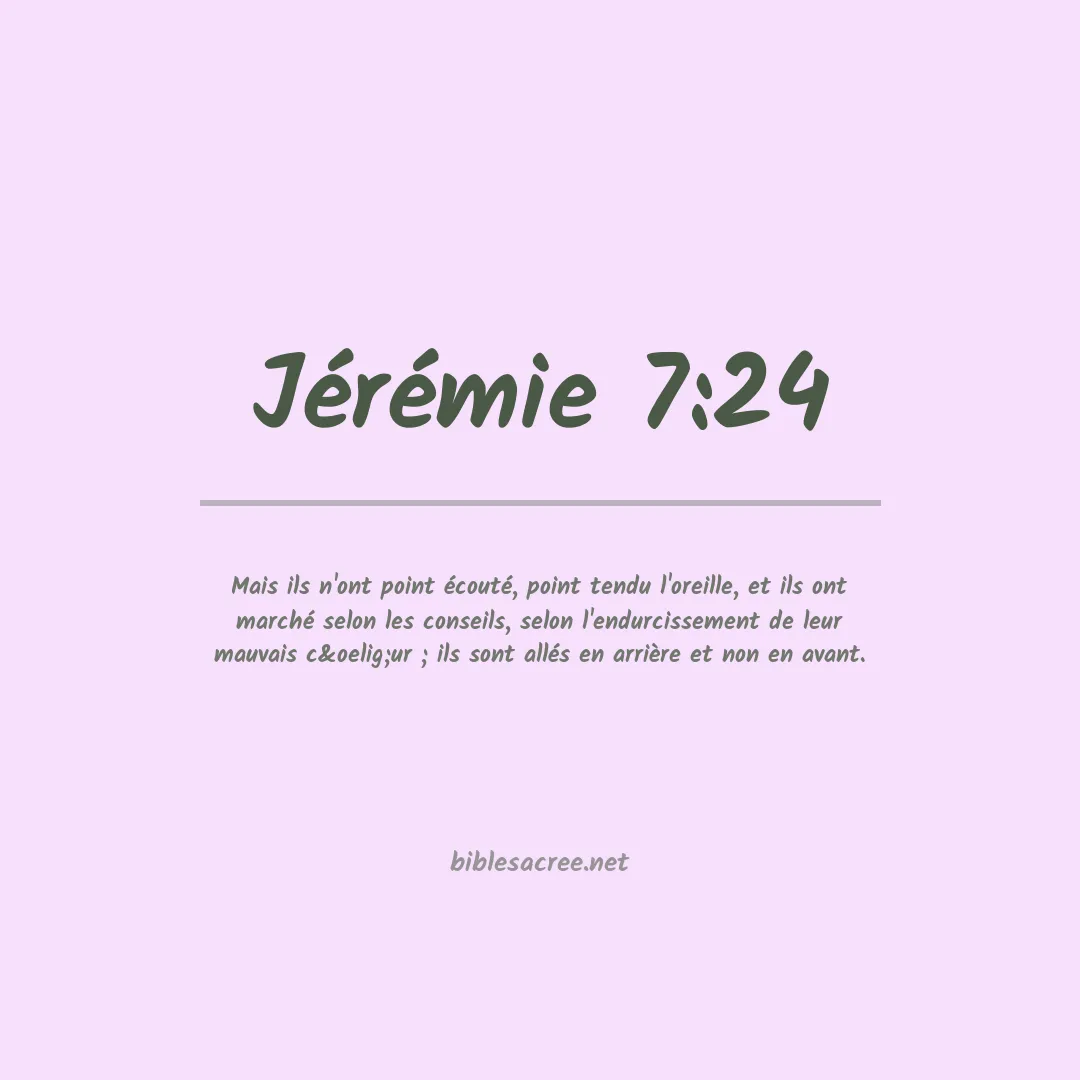 Jérémie - 7:24