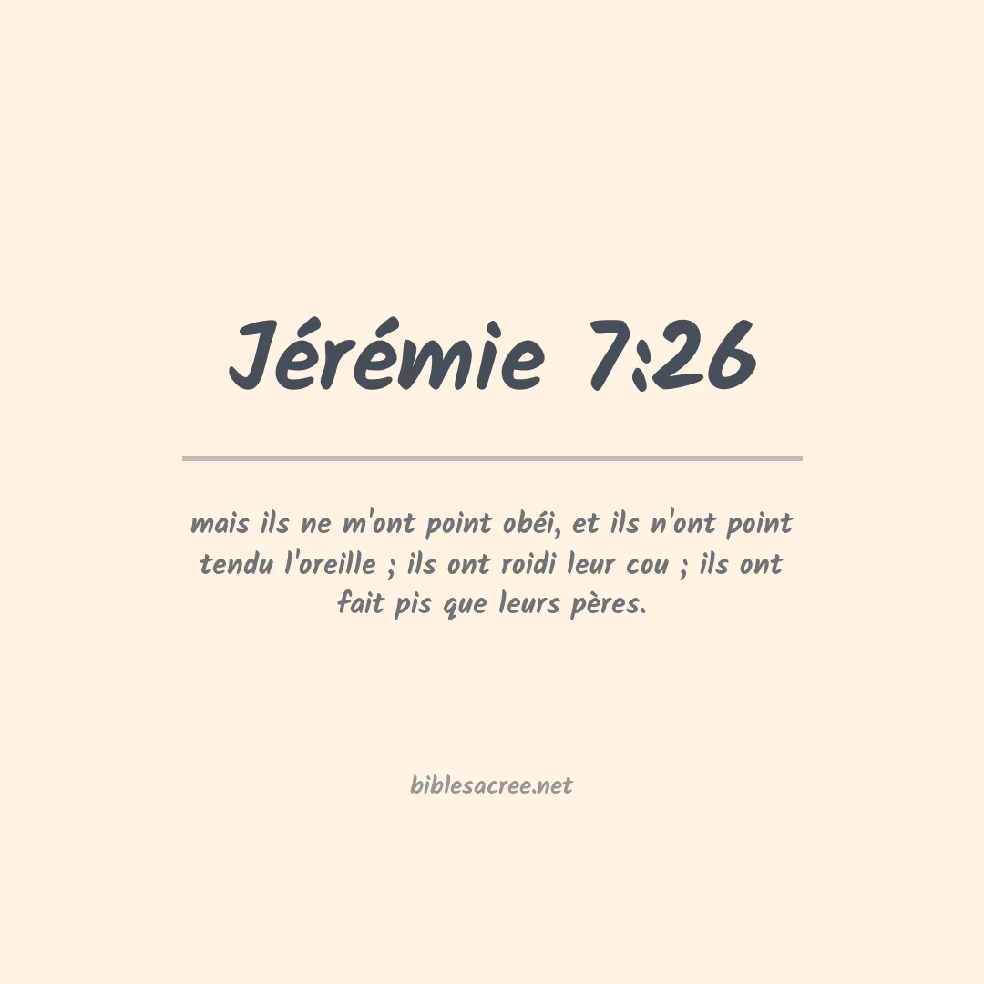 Jérémie - 7:26