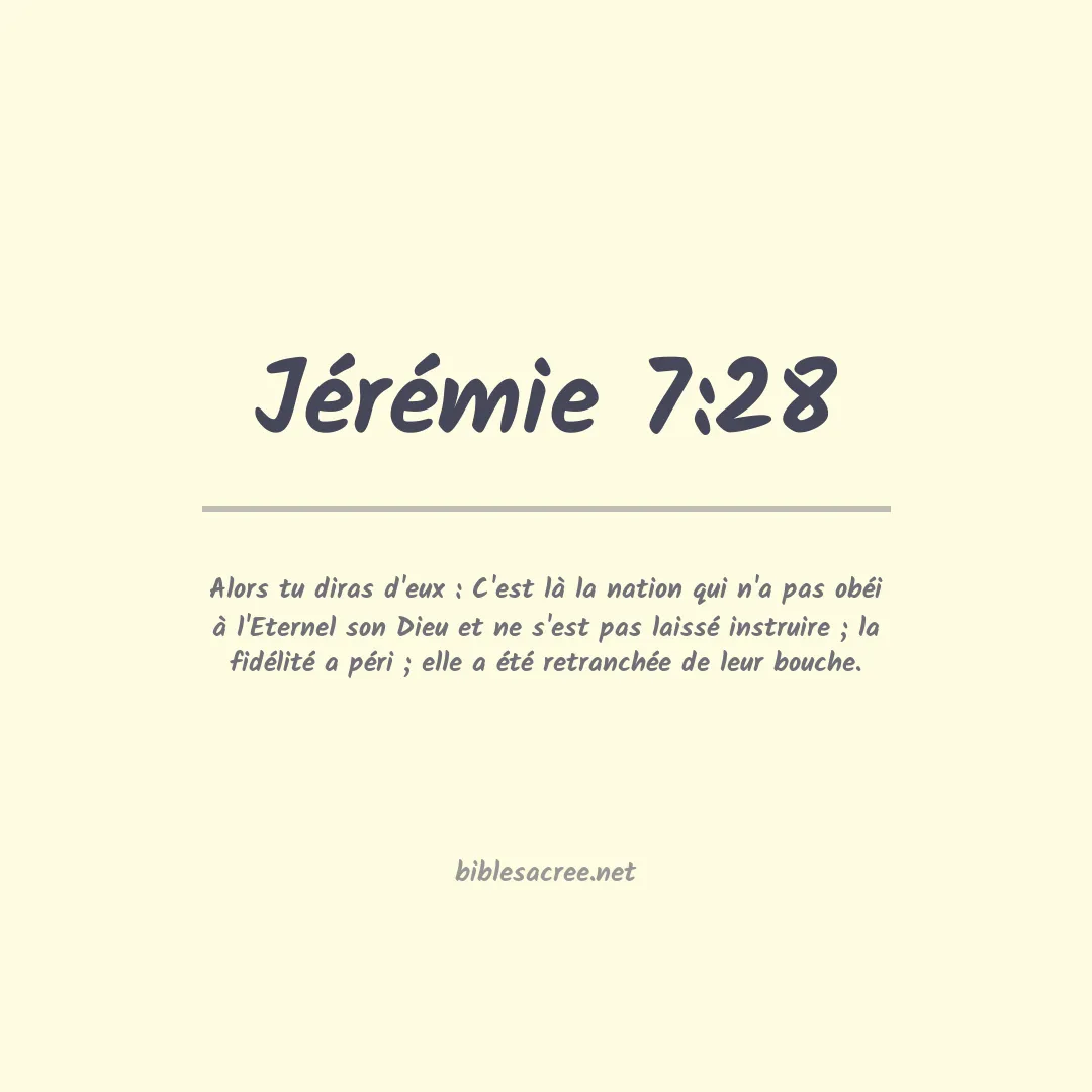 Jérémie - 7:28