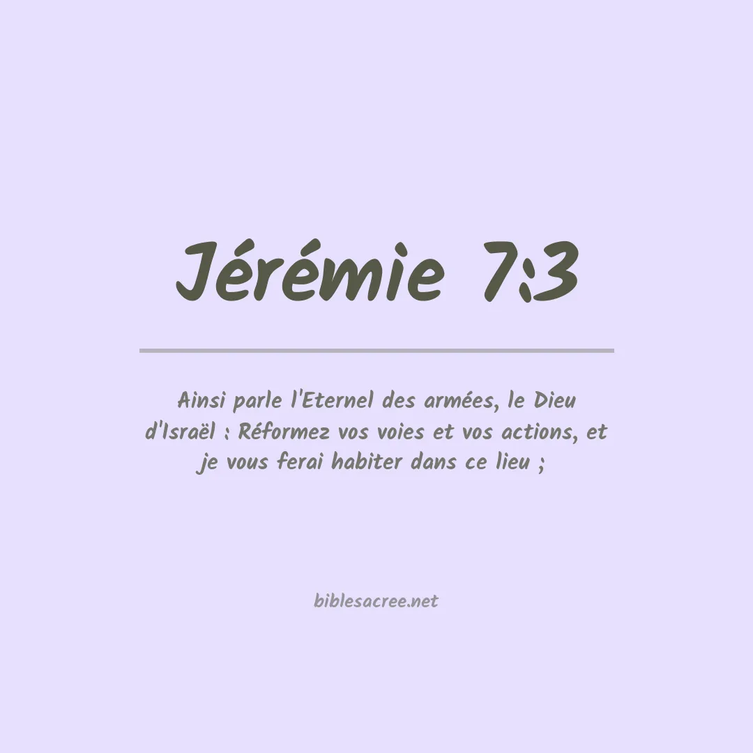 Jérémie - 7:3