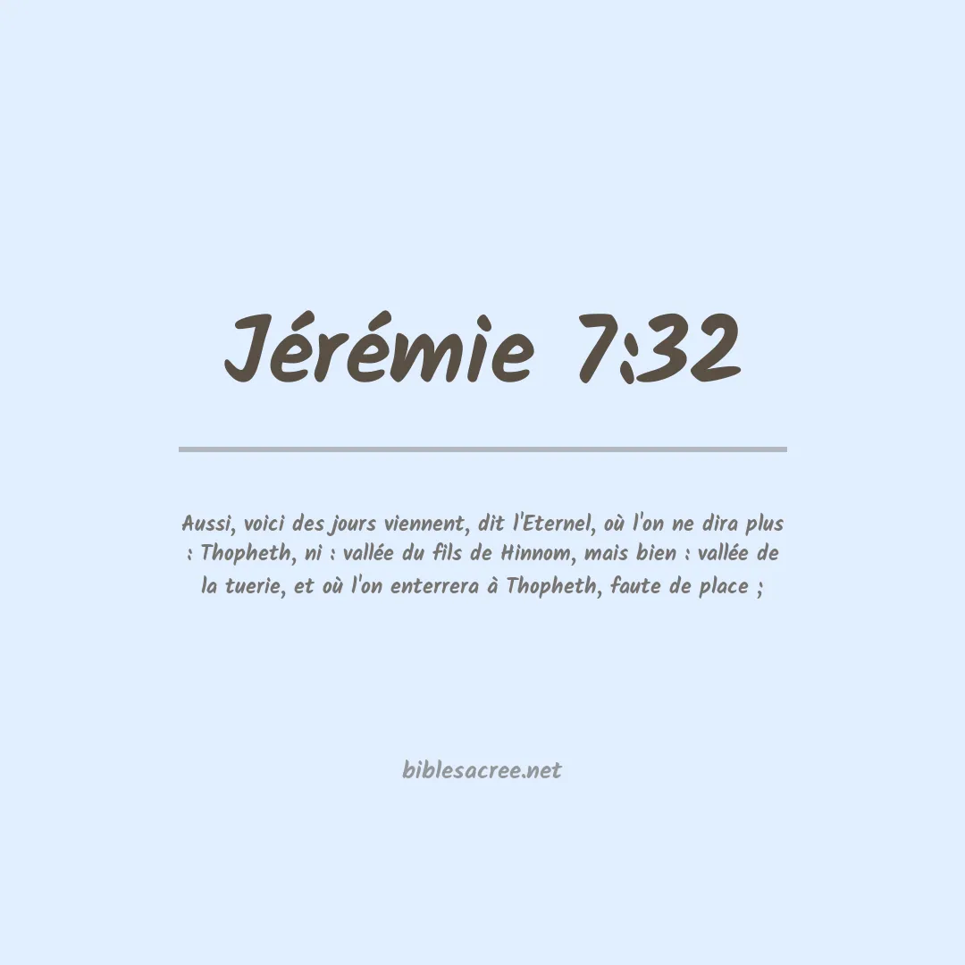 Jérémie - 7:32