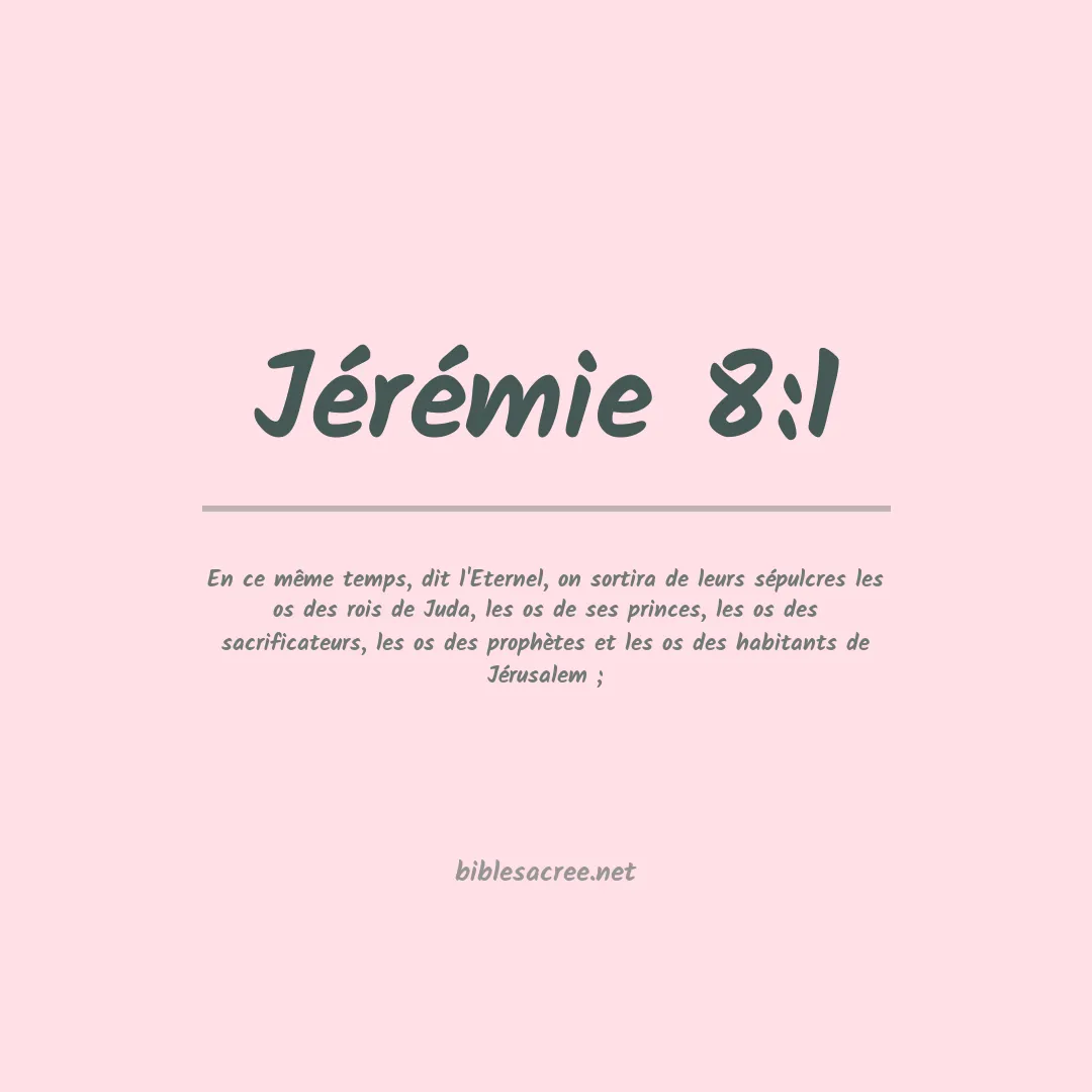 Jérémie - 8:1