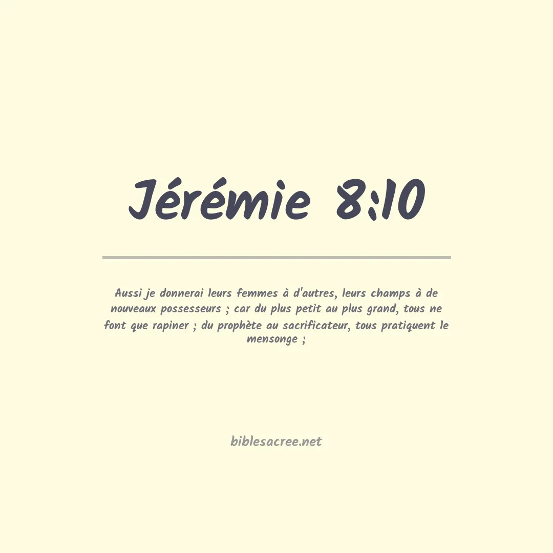 Jérémie - 8:10