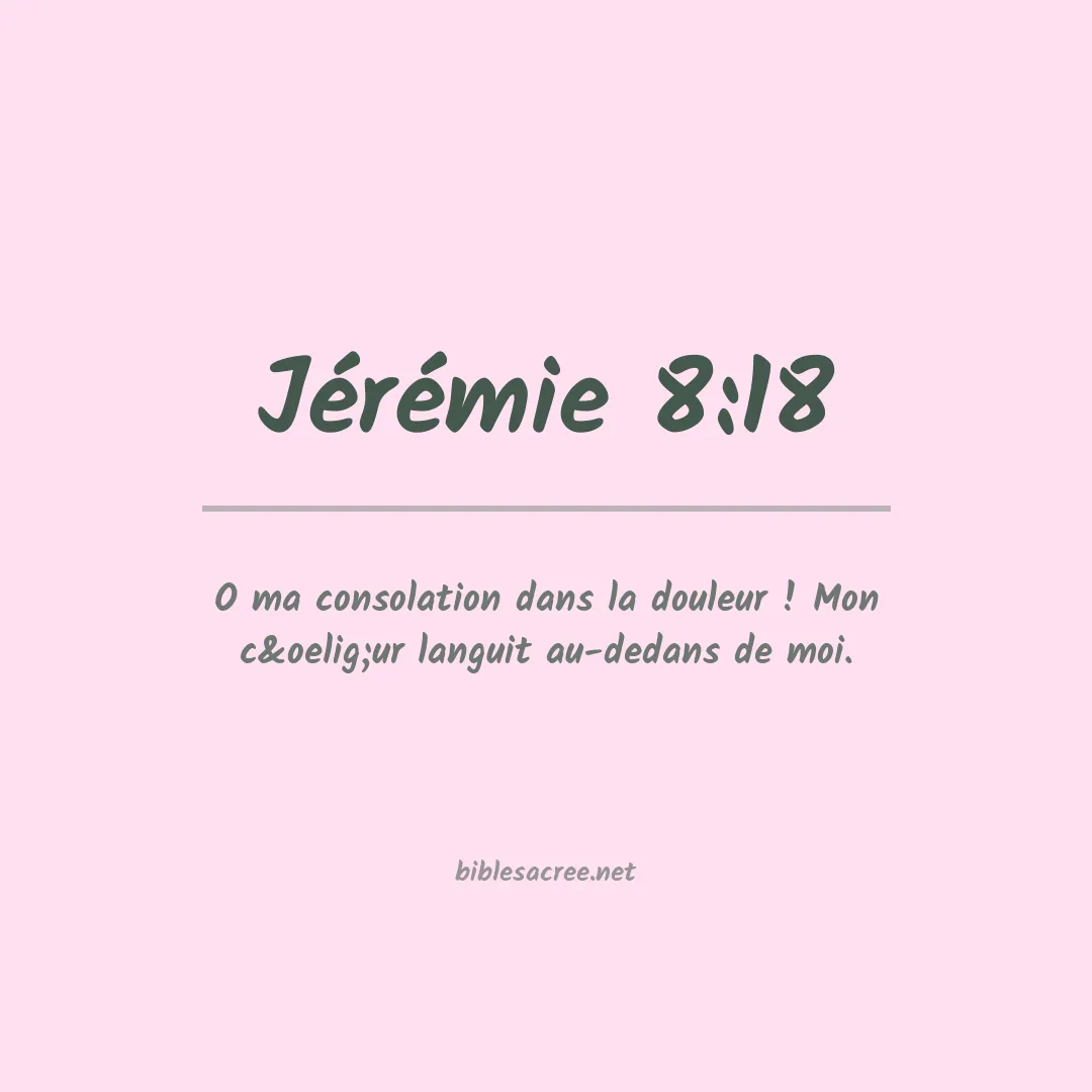 Jérémie - 8:18