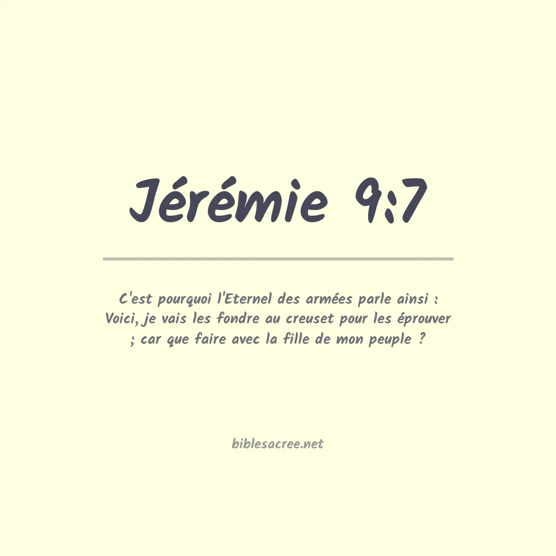 Jérémie - 9:7
