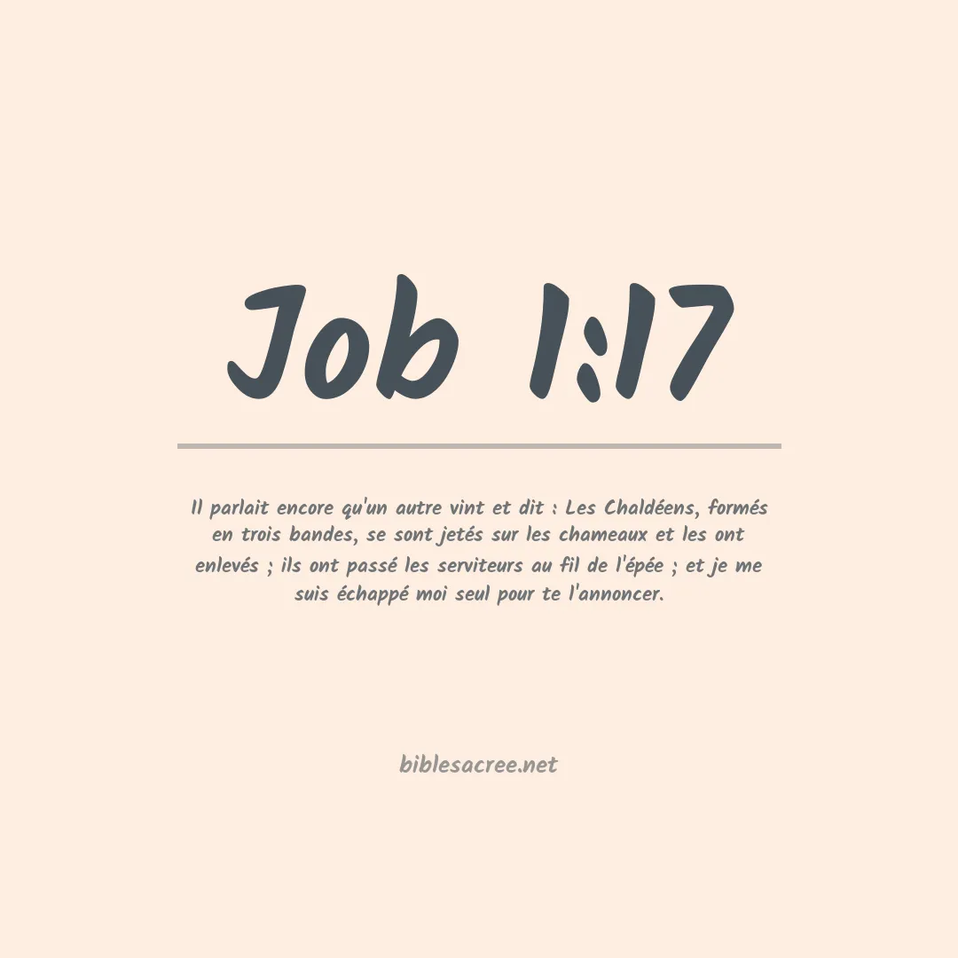 Job - 1:17