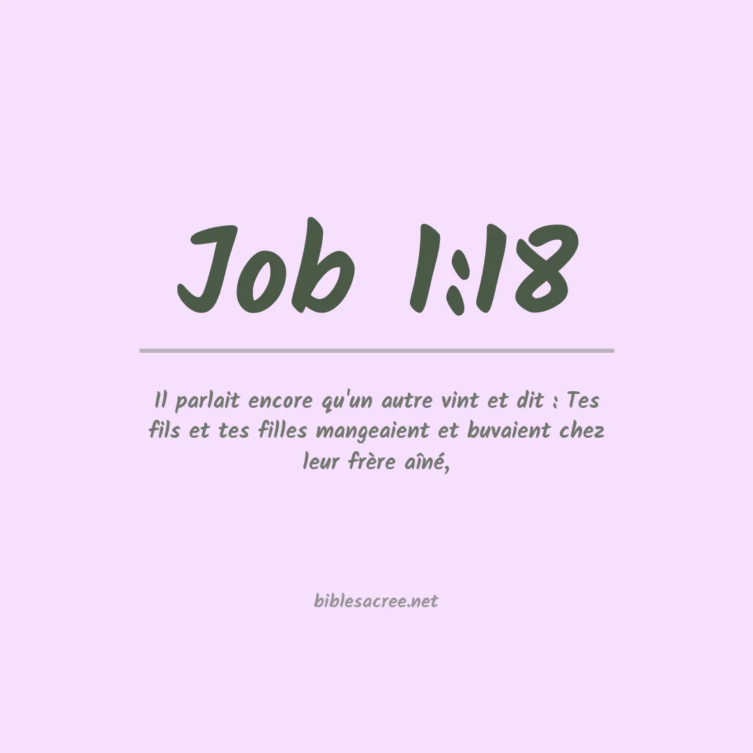 Job - 1:18
