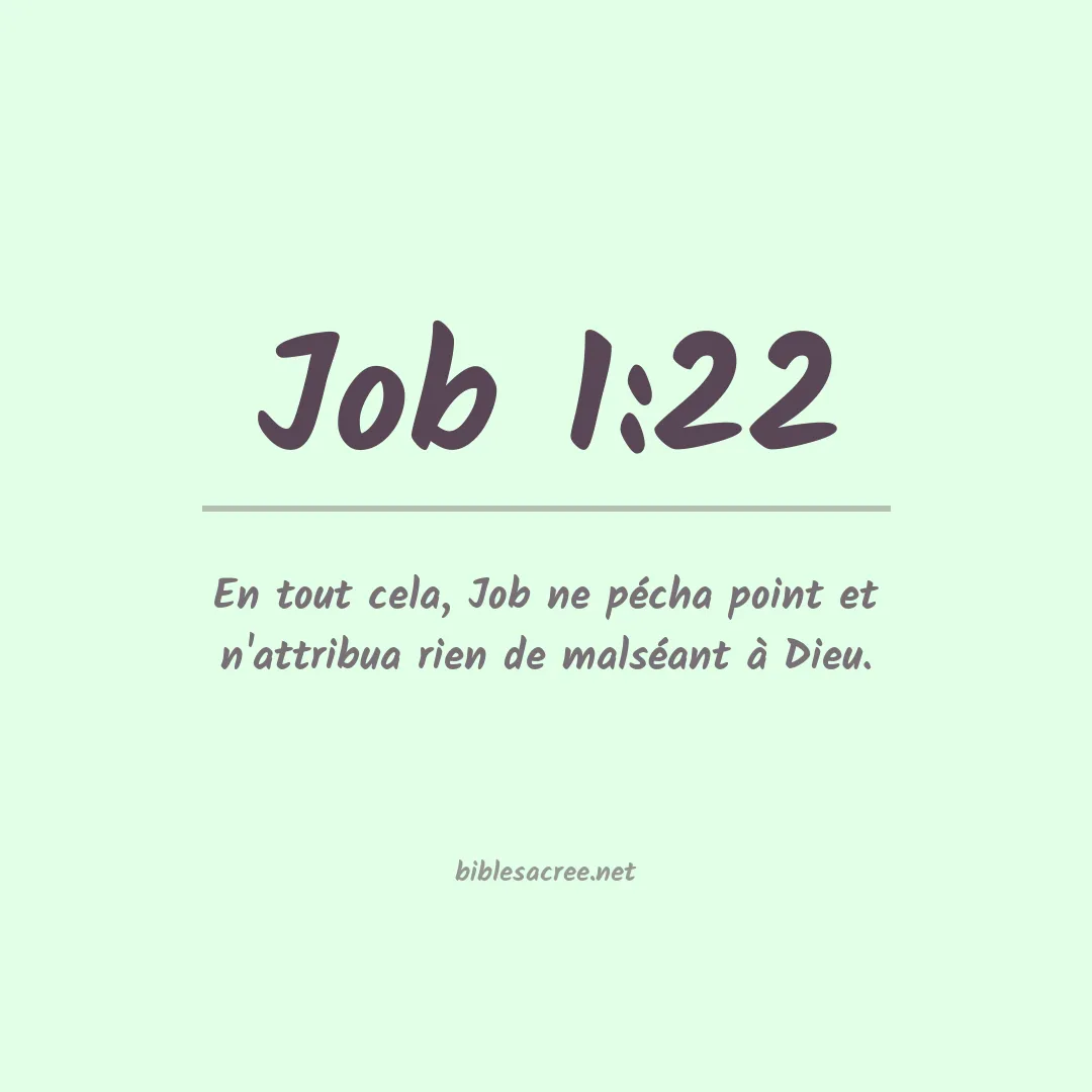 Job - 1:22