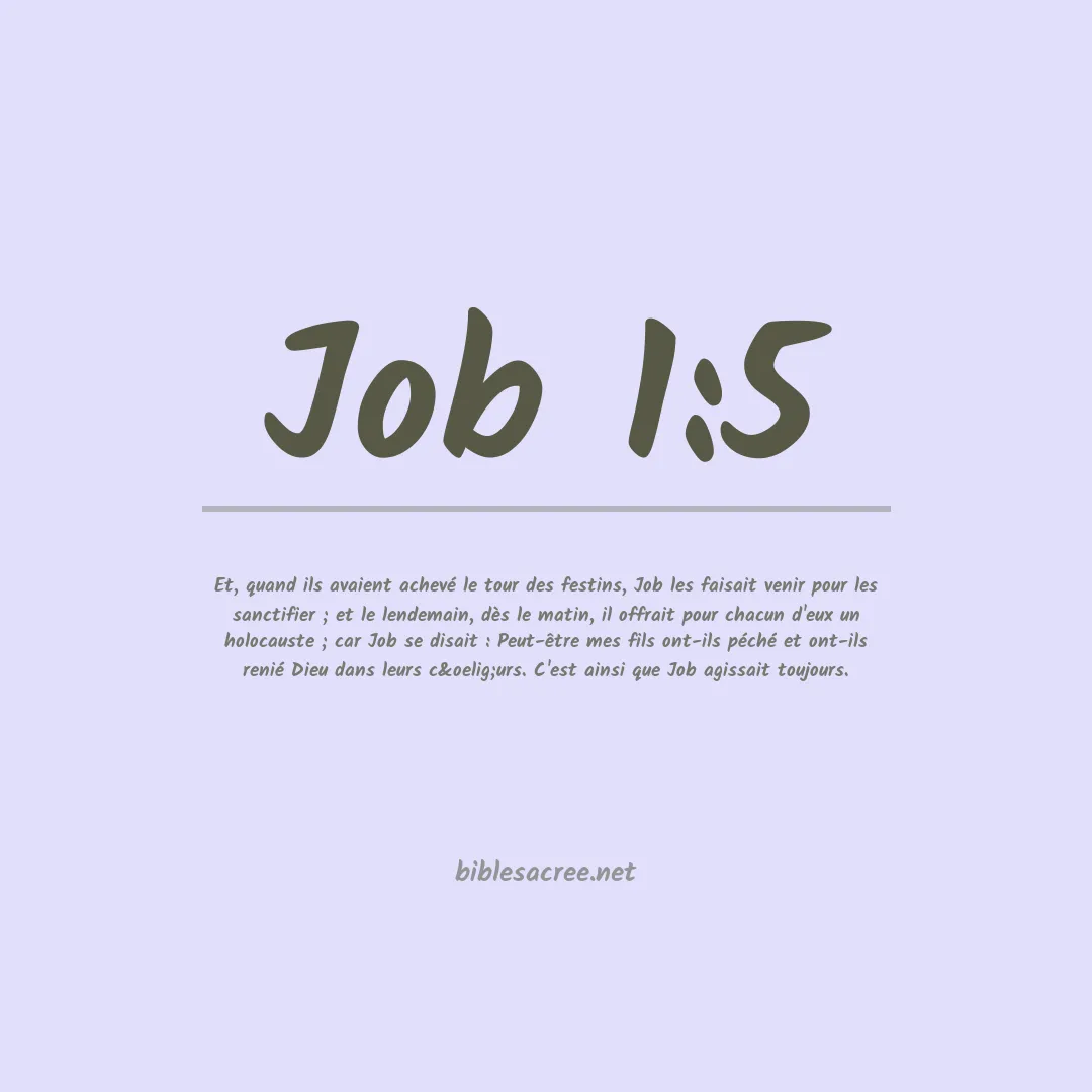 Job - 1:5