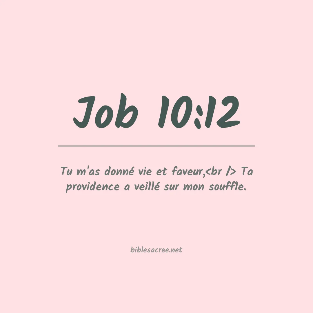 Job - 10:12