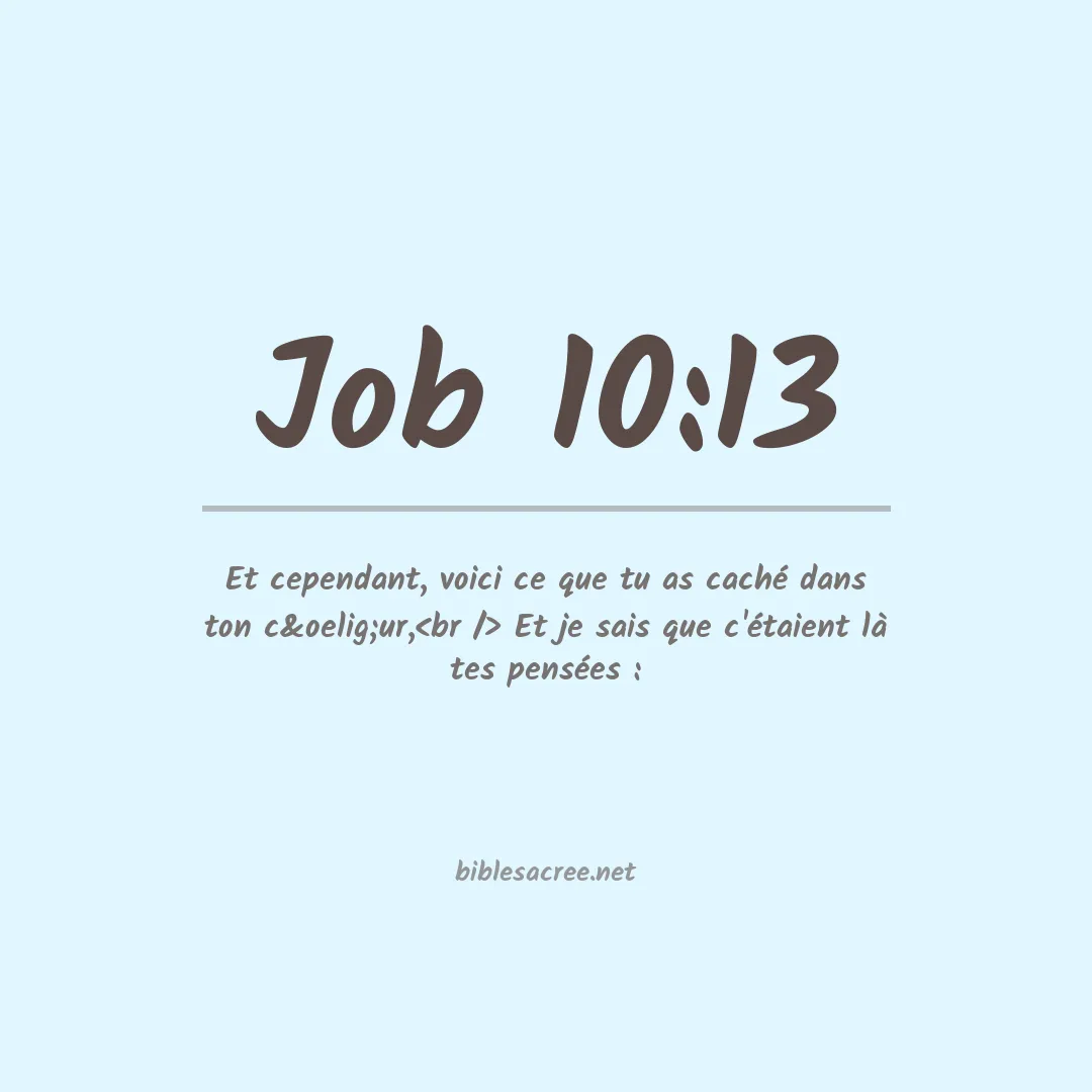 Job - 10:13