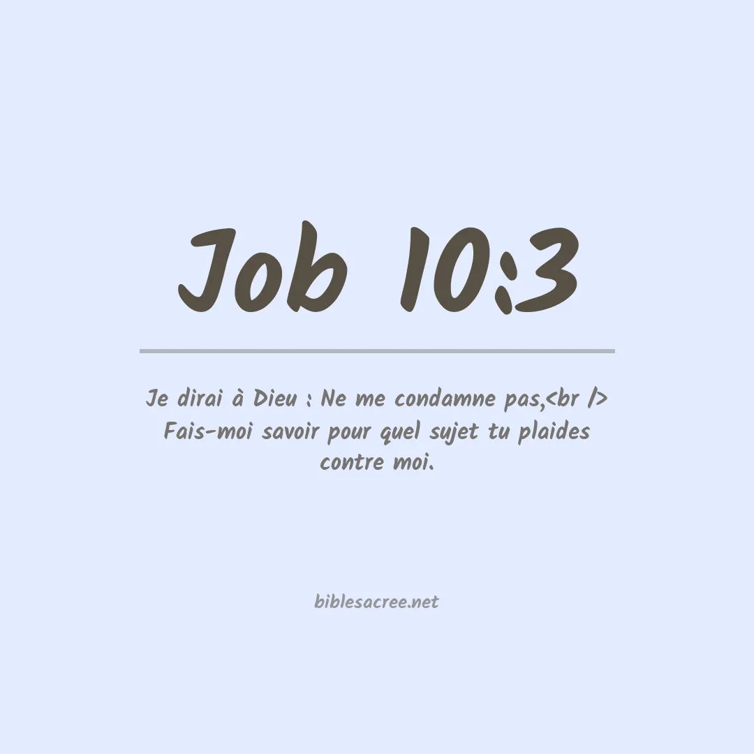 Job - 10:3