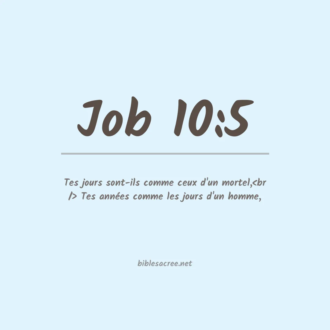 Job - 10:5