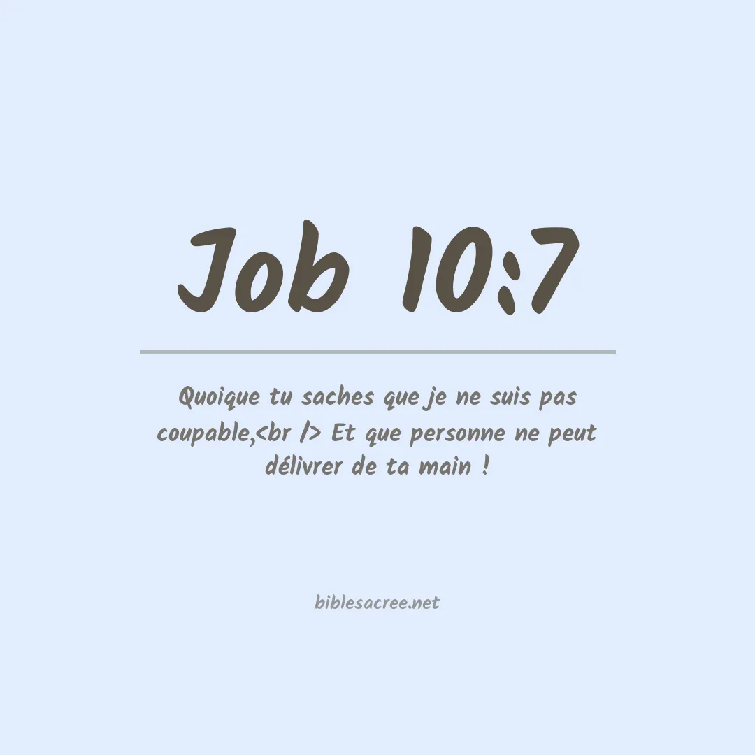 Job - 10:7