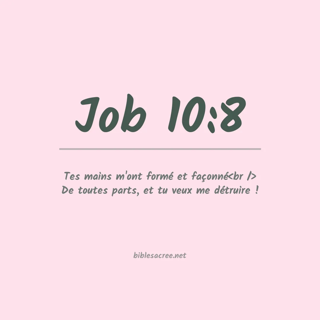 Job - 10:8