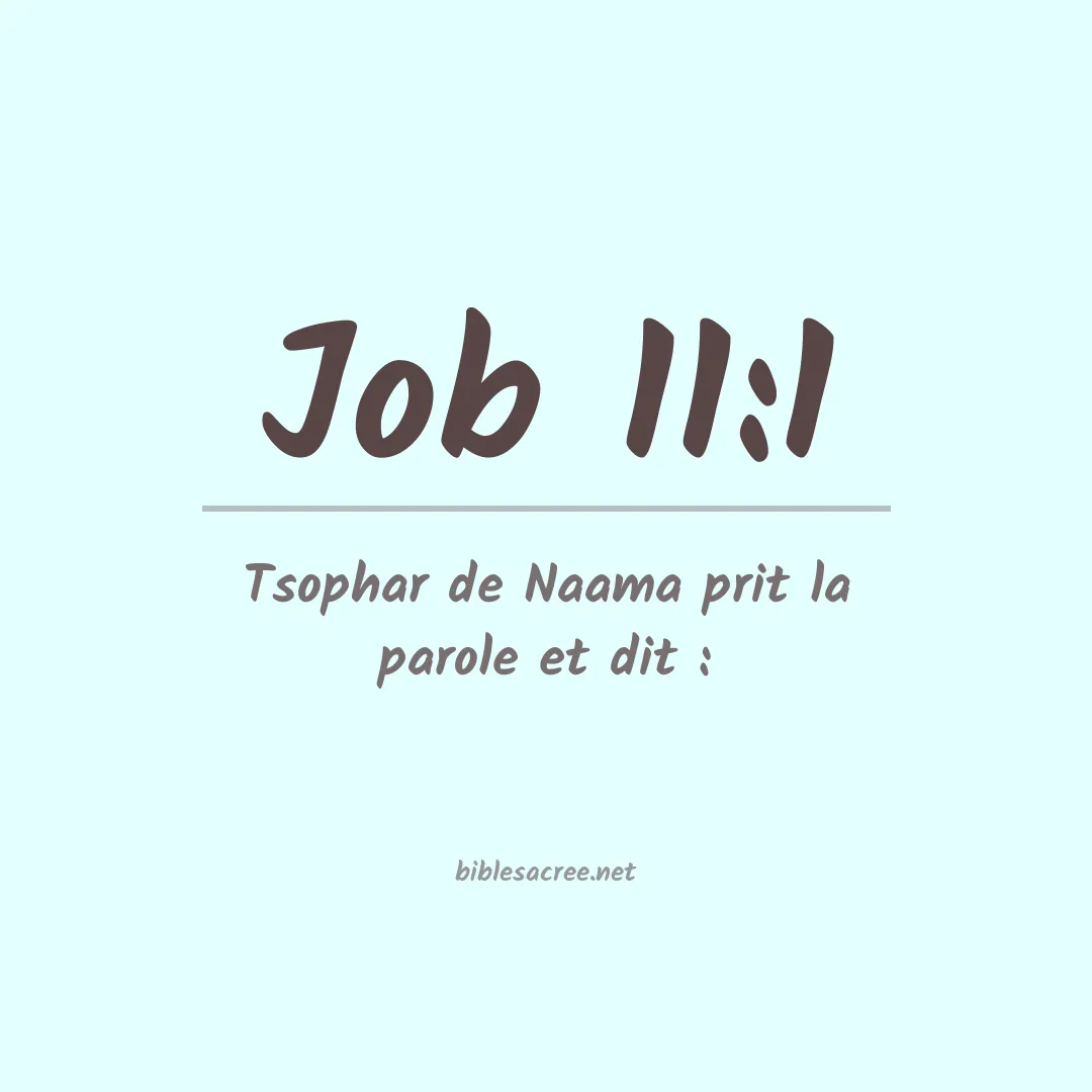 Job - 11:1