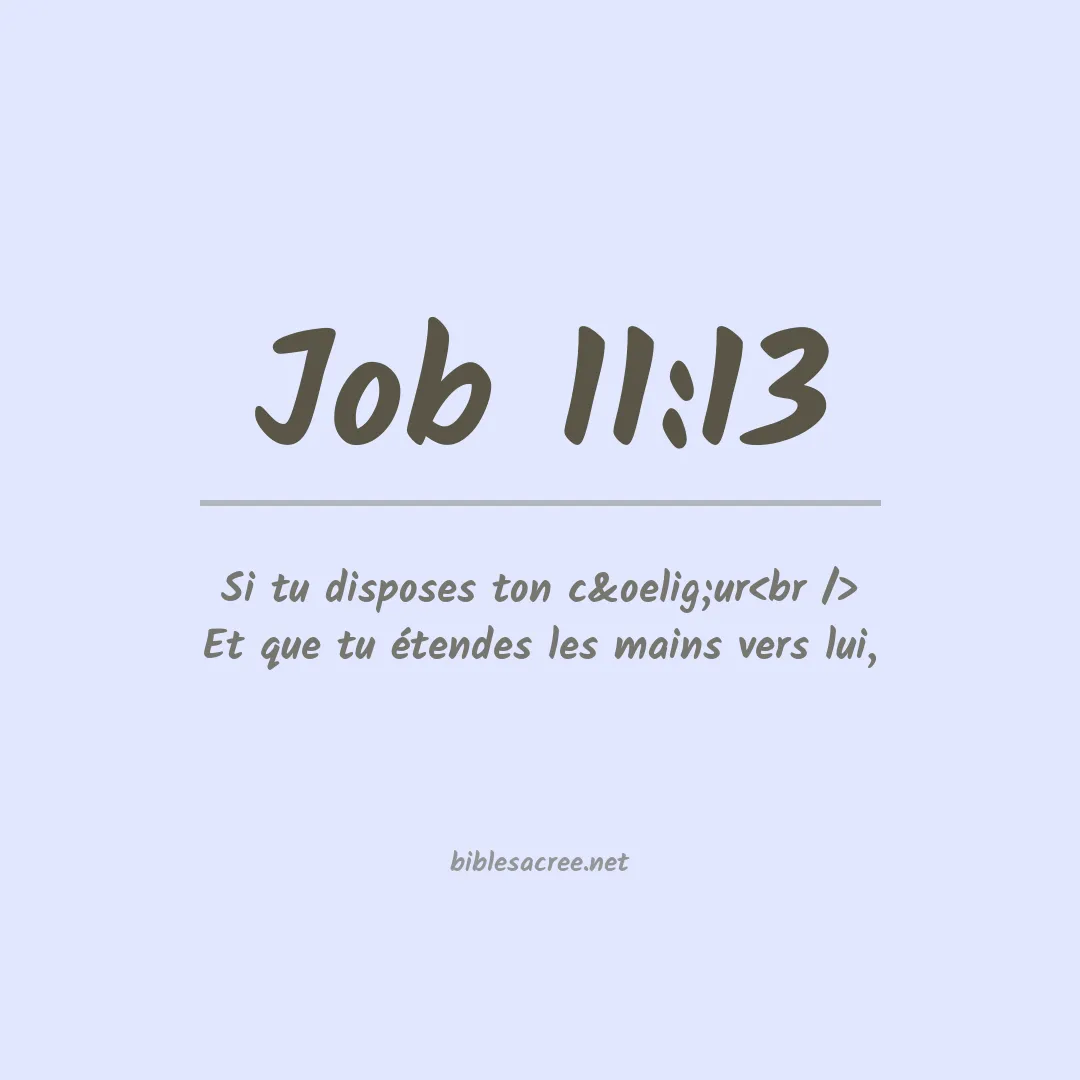 Job - 11:13