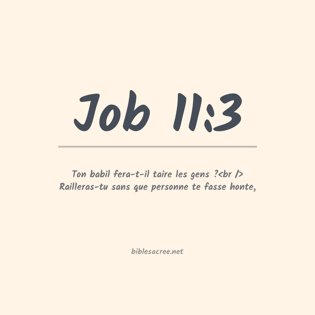 Job - 11:3