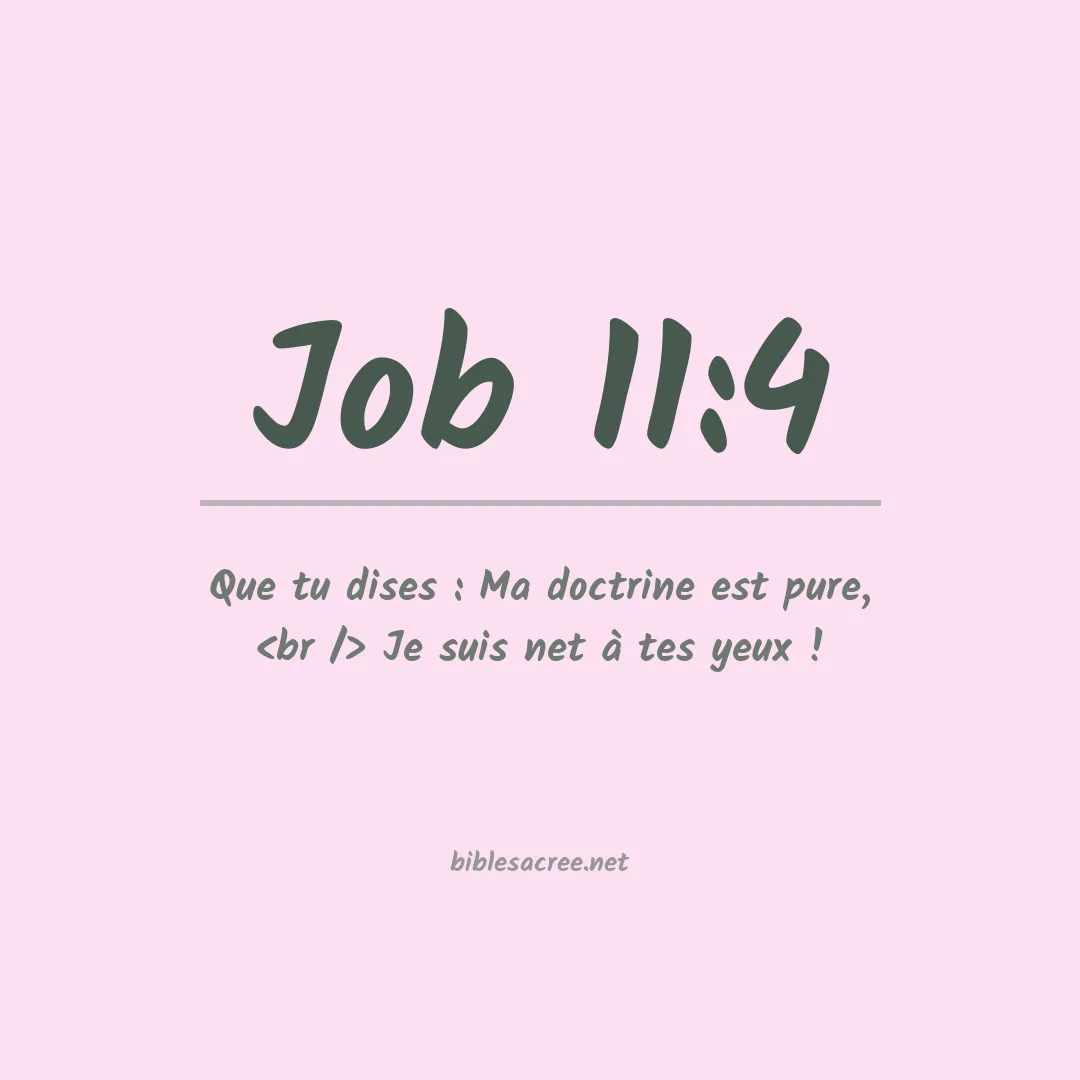 Job - 11:4