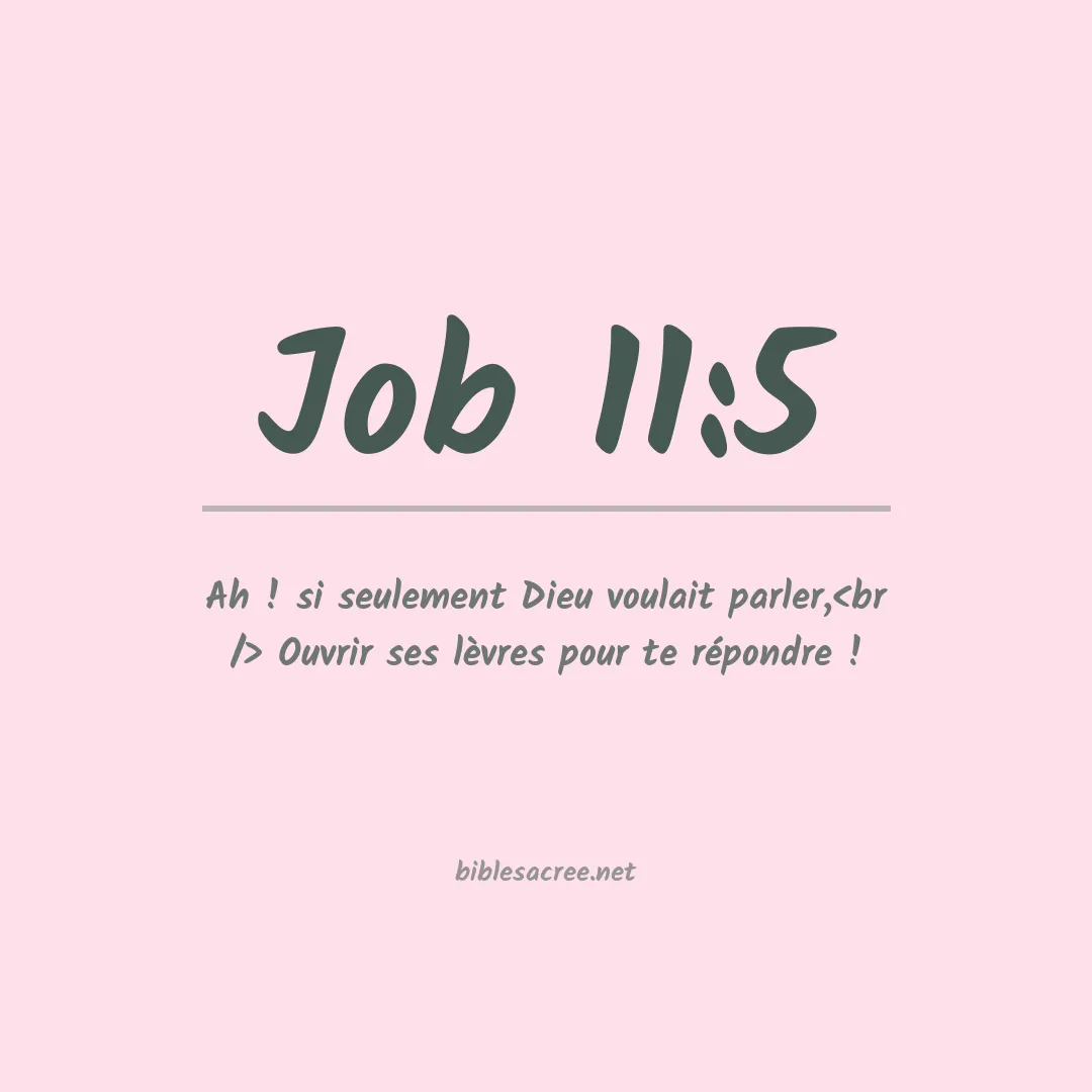 Job - 11:5