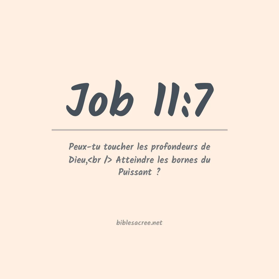 Job - 11:7