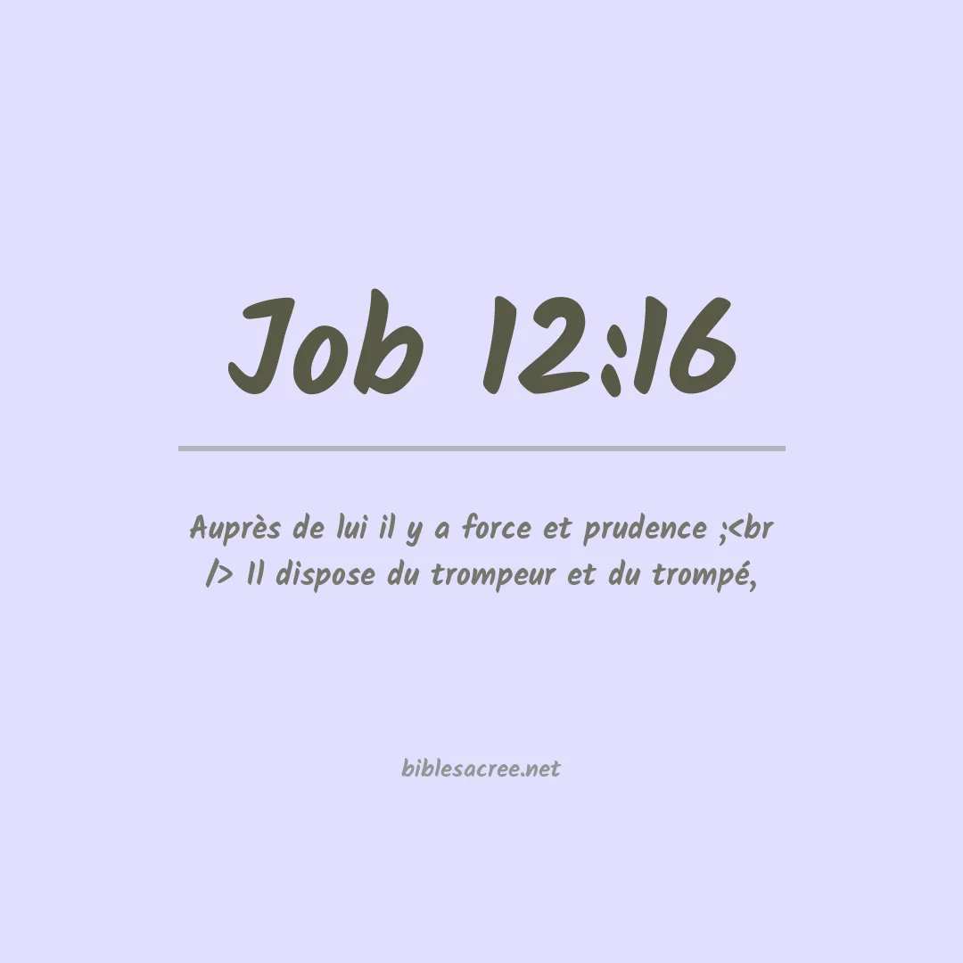 Job - 12:16
