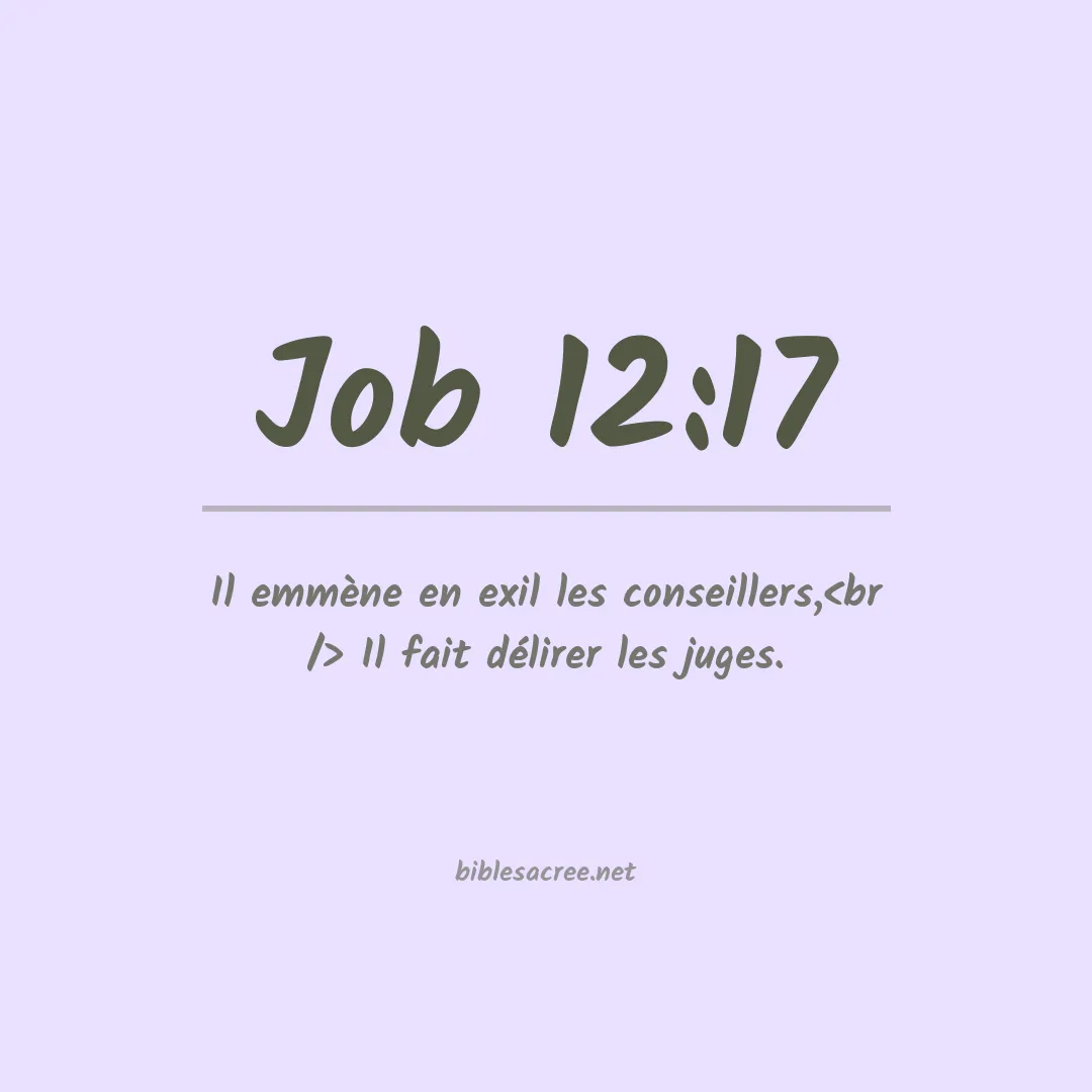 Job - 12:17