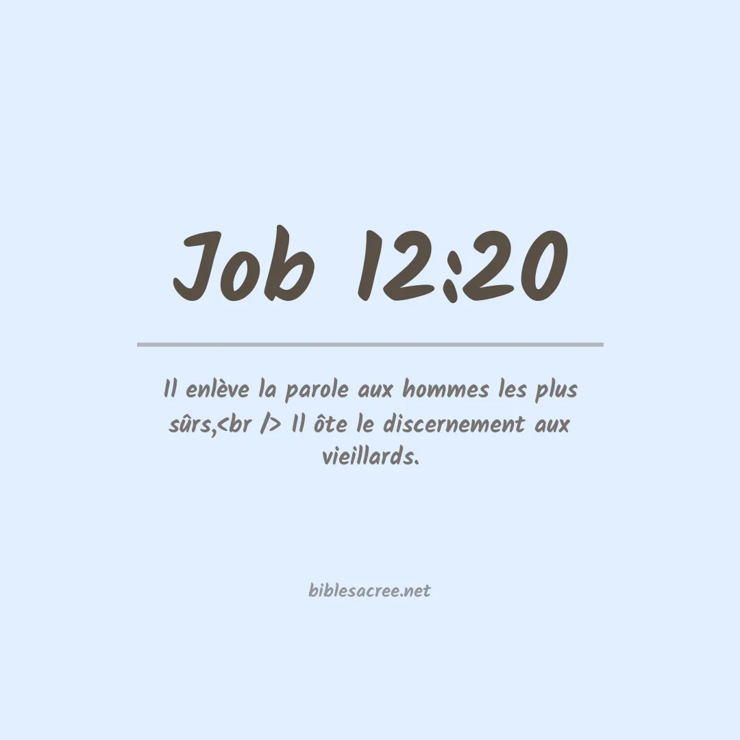 Job - 12:20