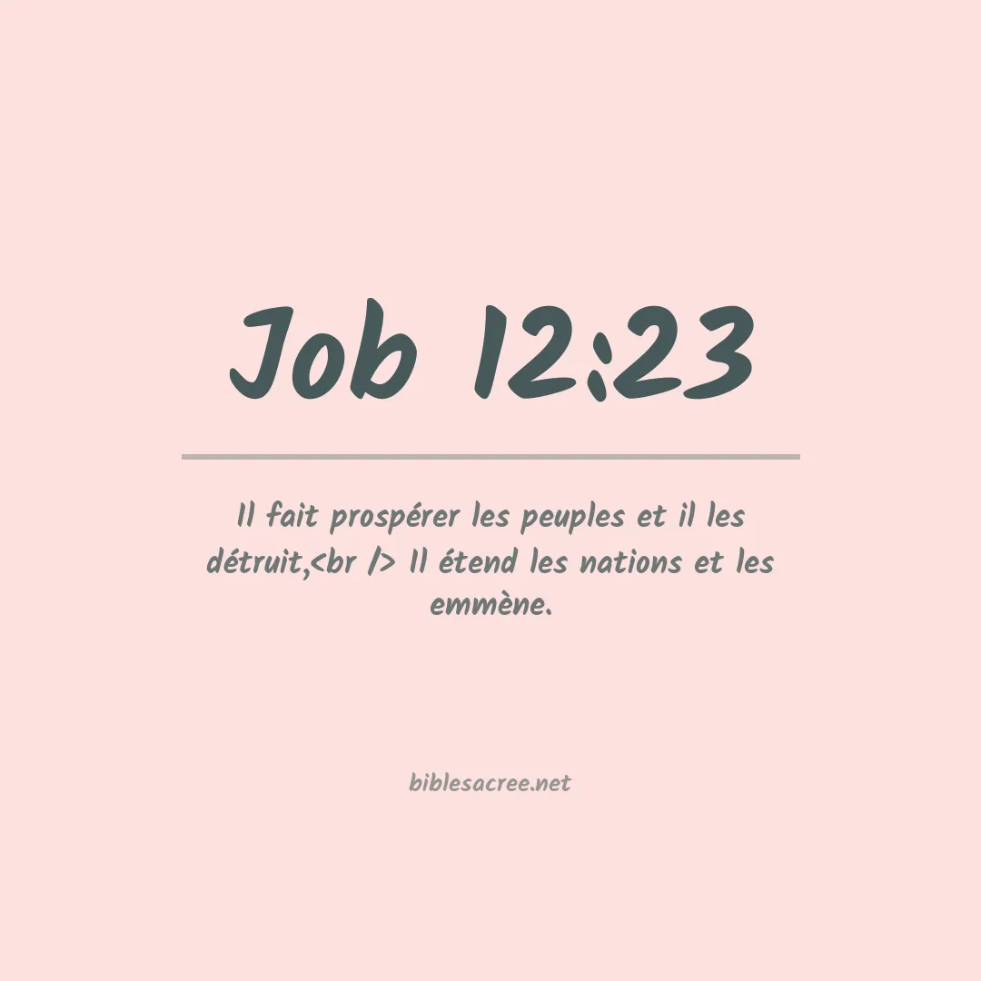 Job - 12:23