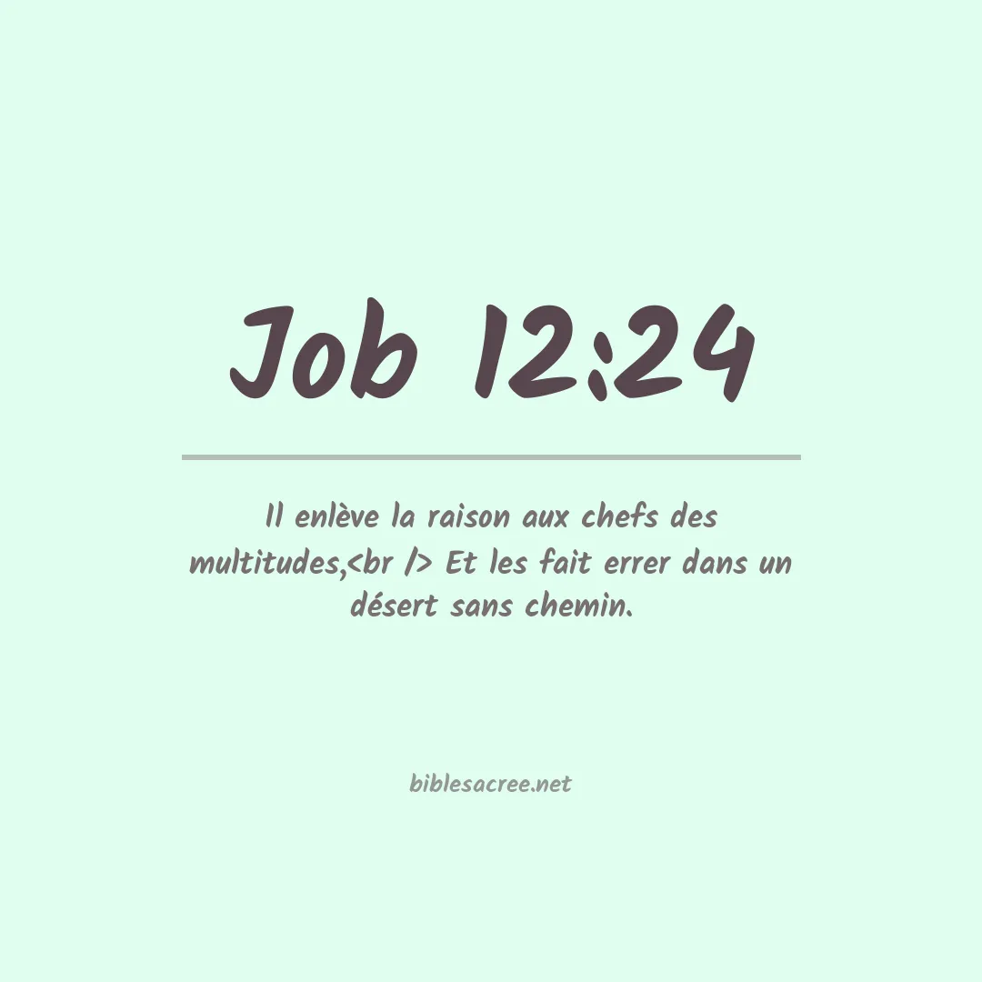 Job - 12:24