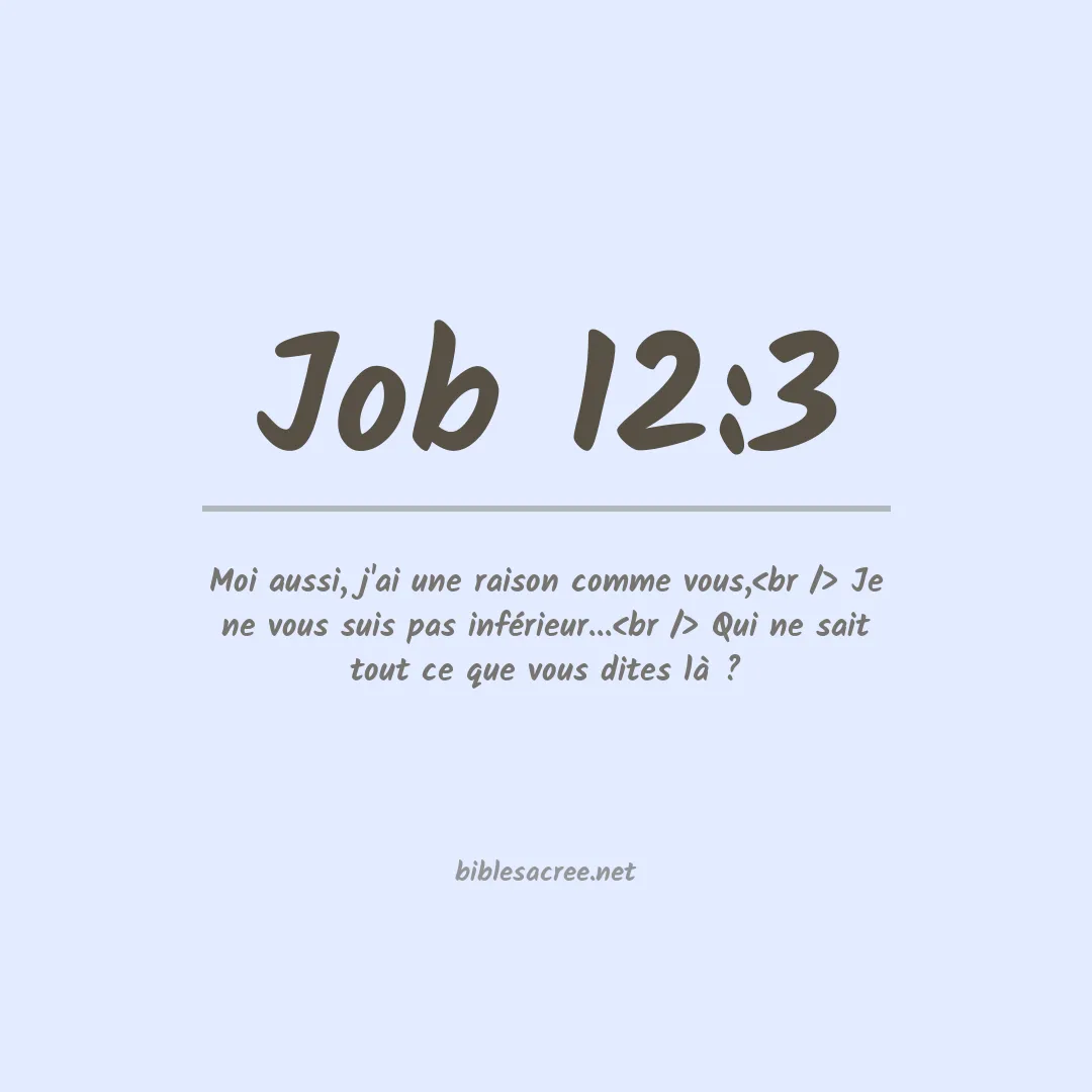 Job - 12:3