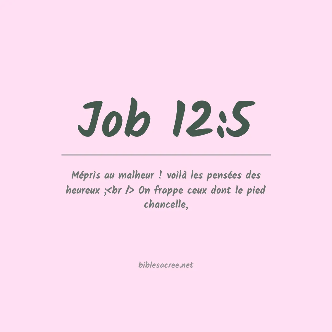 Job - 12:5