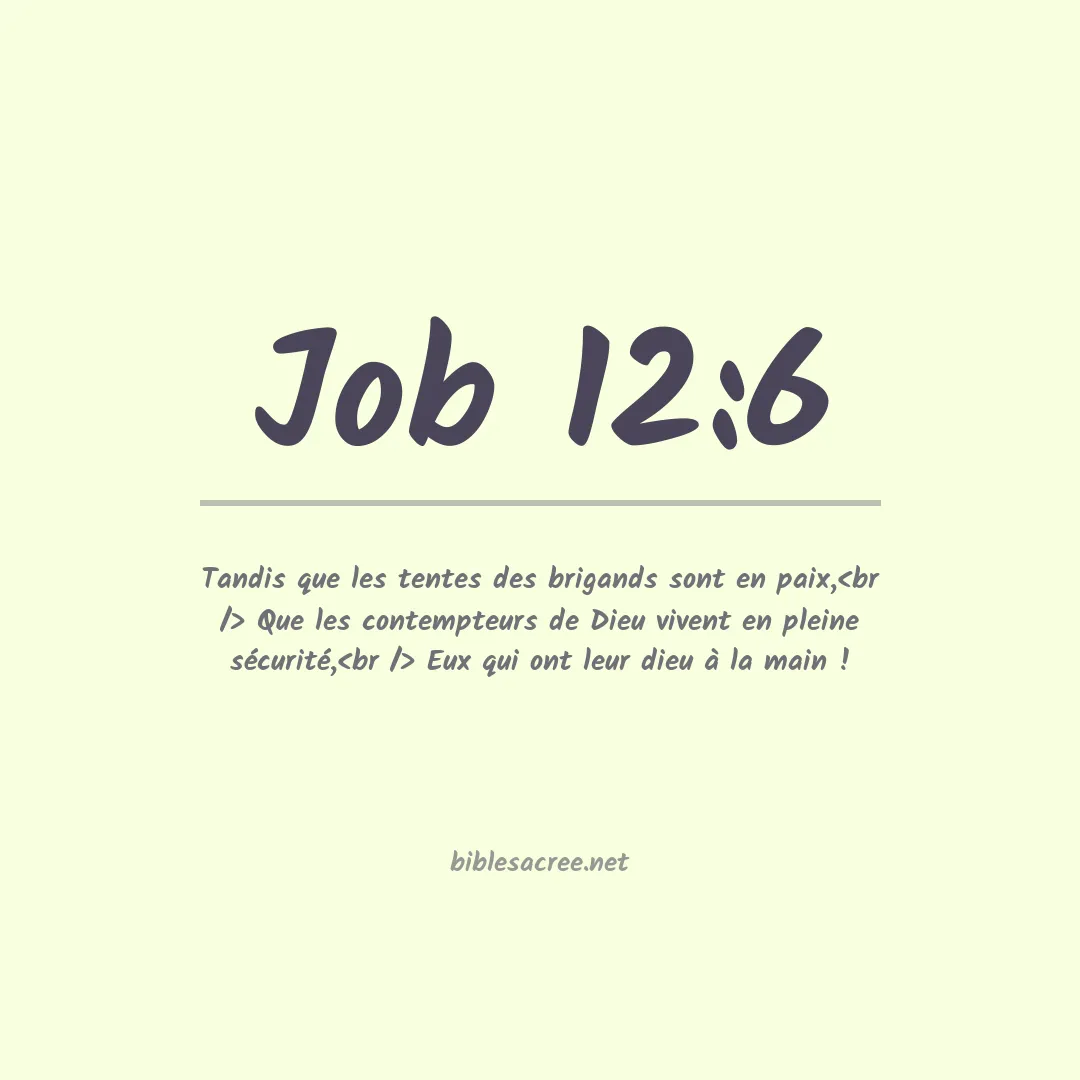 Job - 12:6