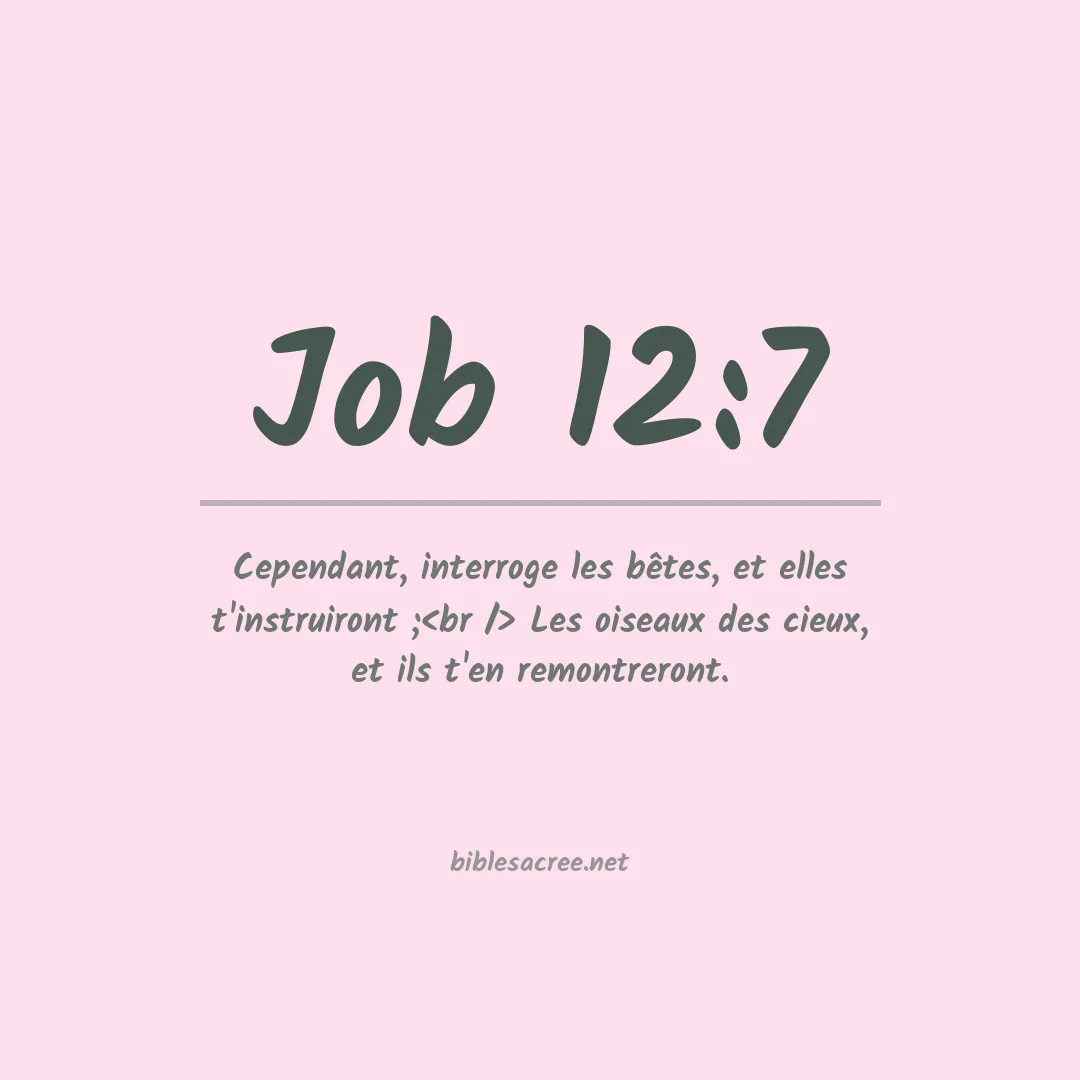 Job - 12:7