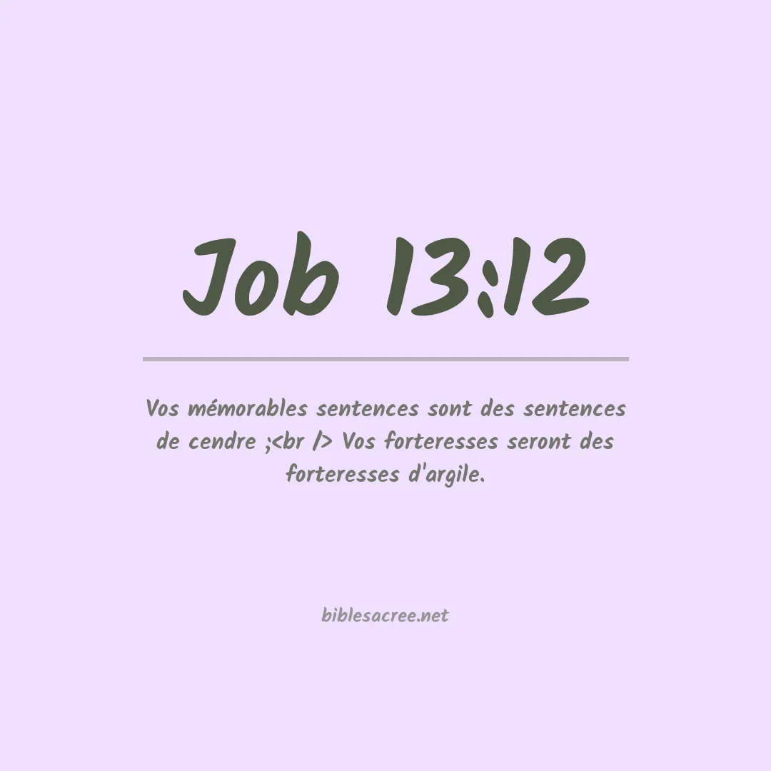 Job - 13:12