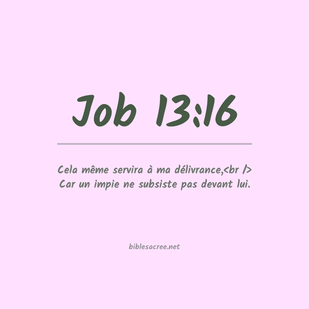 Job - 13:16