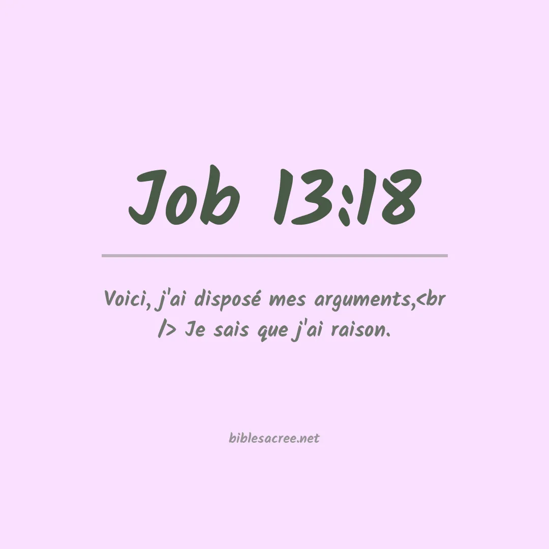 Job - 13:18