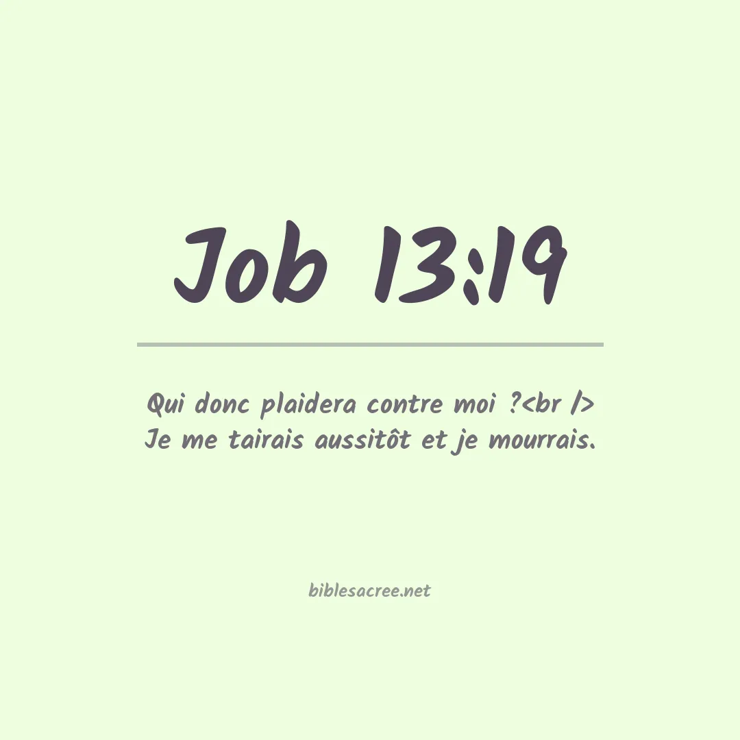Job - 13:19