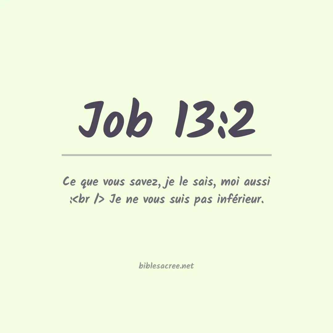 Job - 13:2