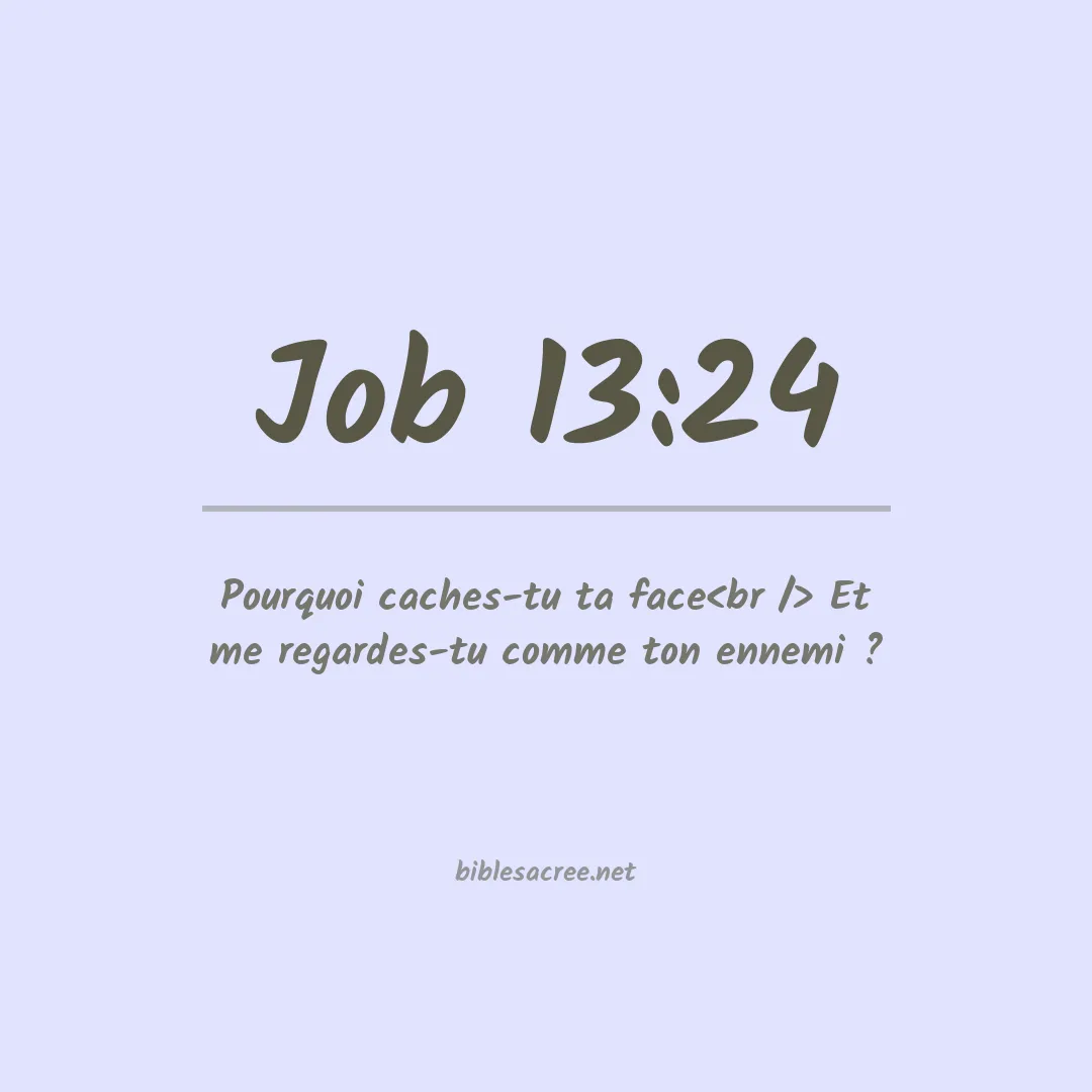 Job - 13:24