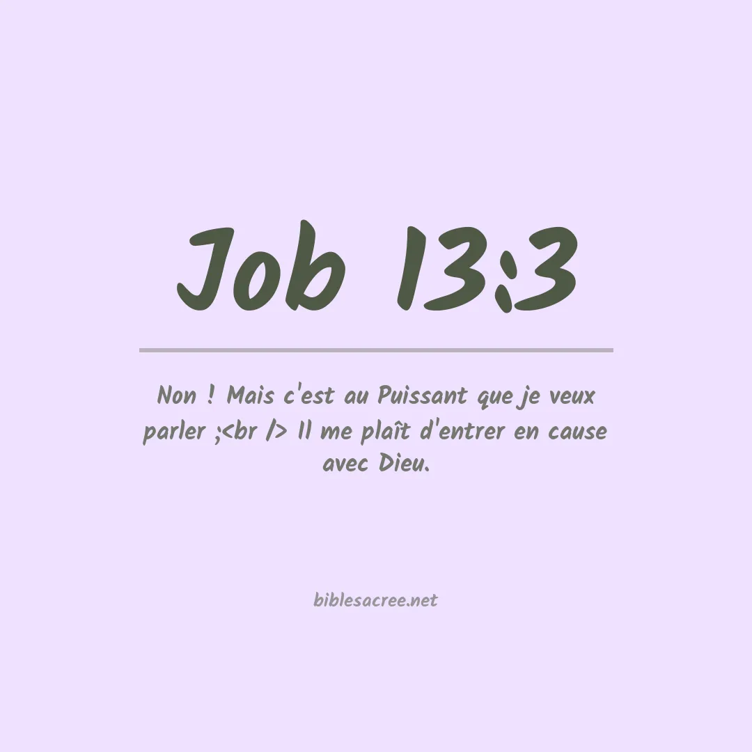 Job - 13:3