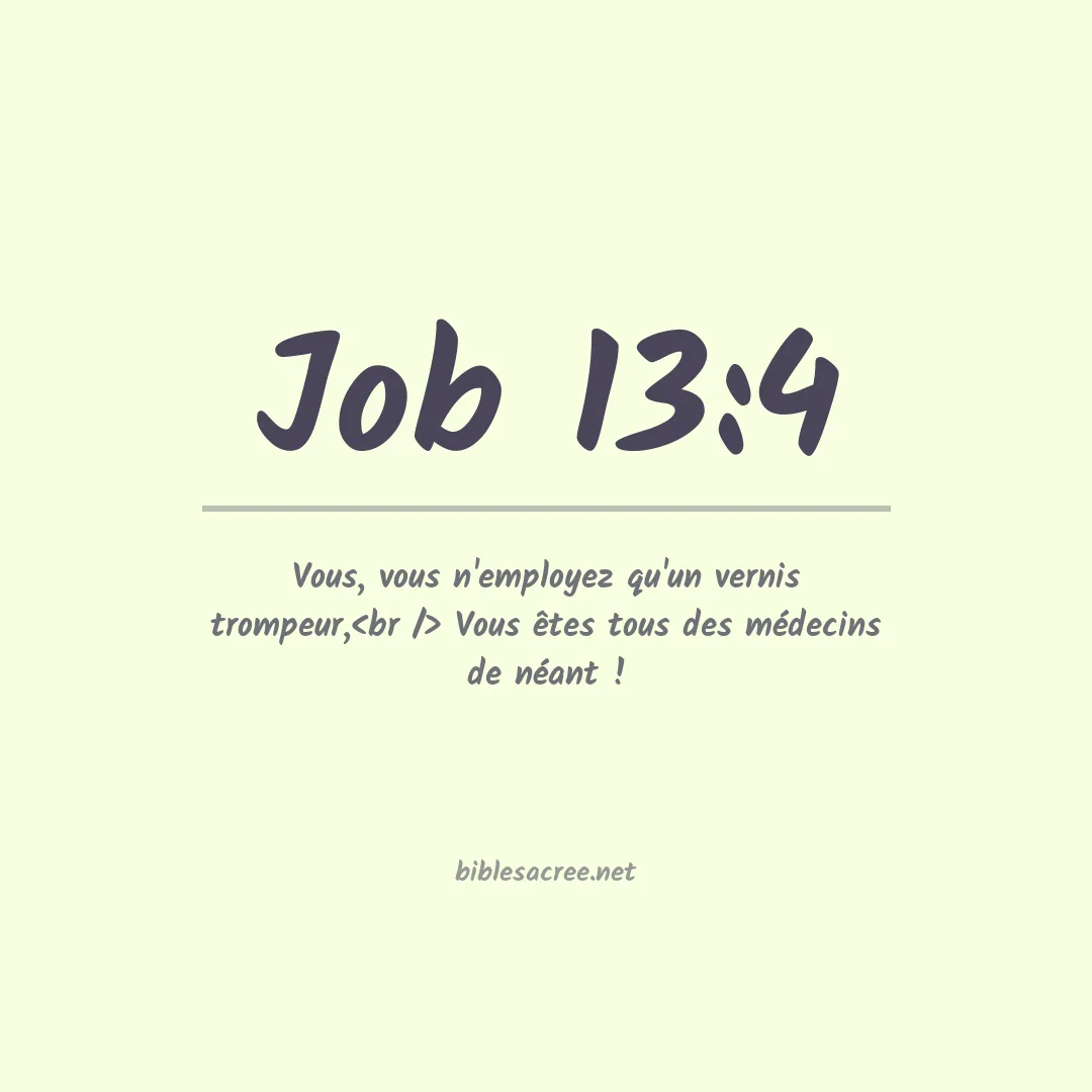 Job - 13:4