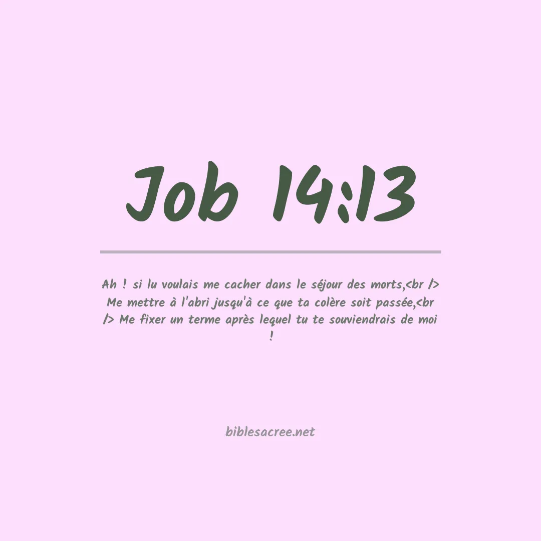 Job - 14:13