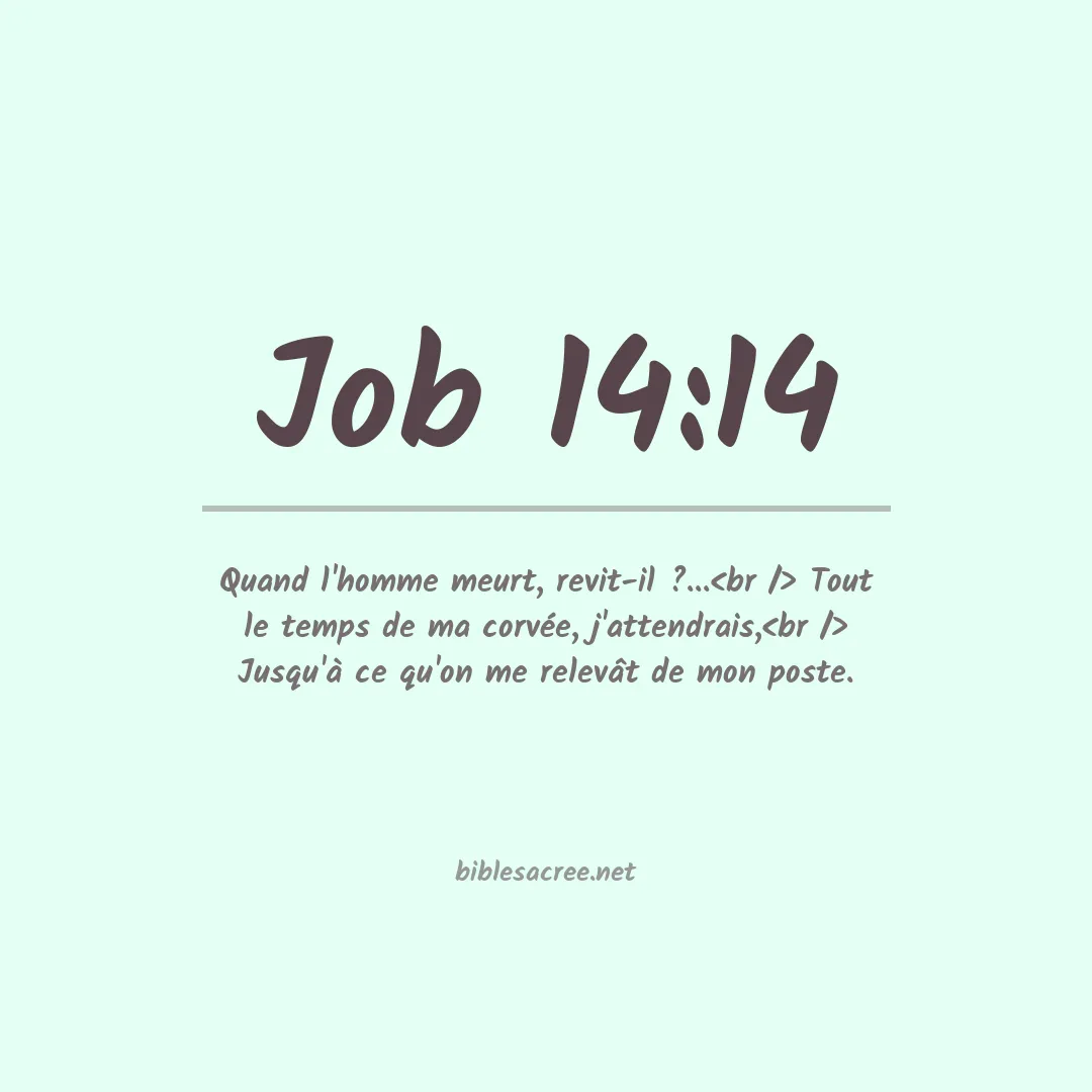 Job - 14:14