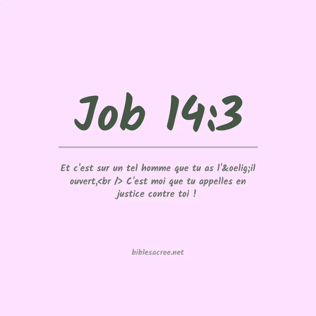 Job - 14:3